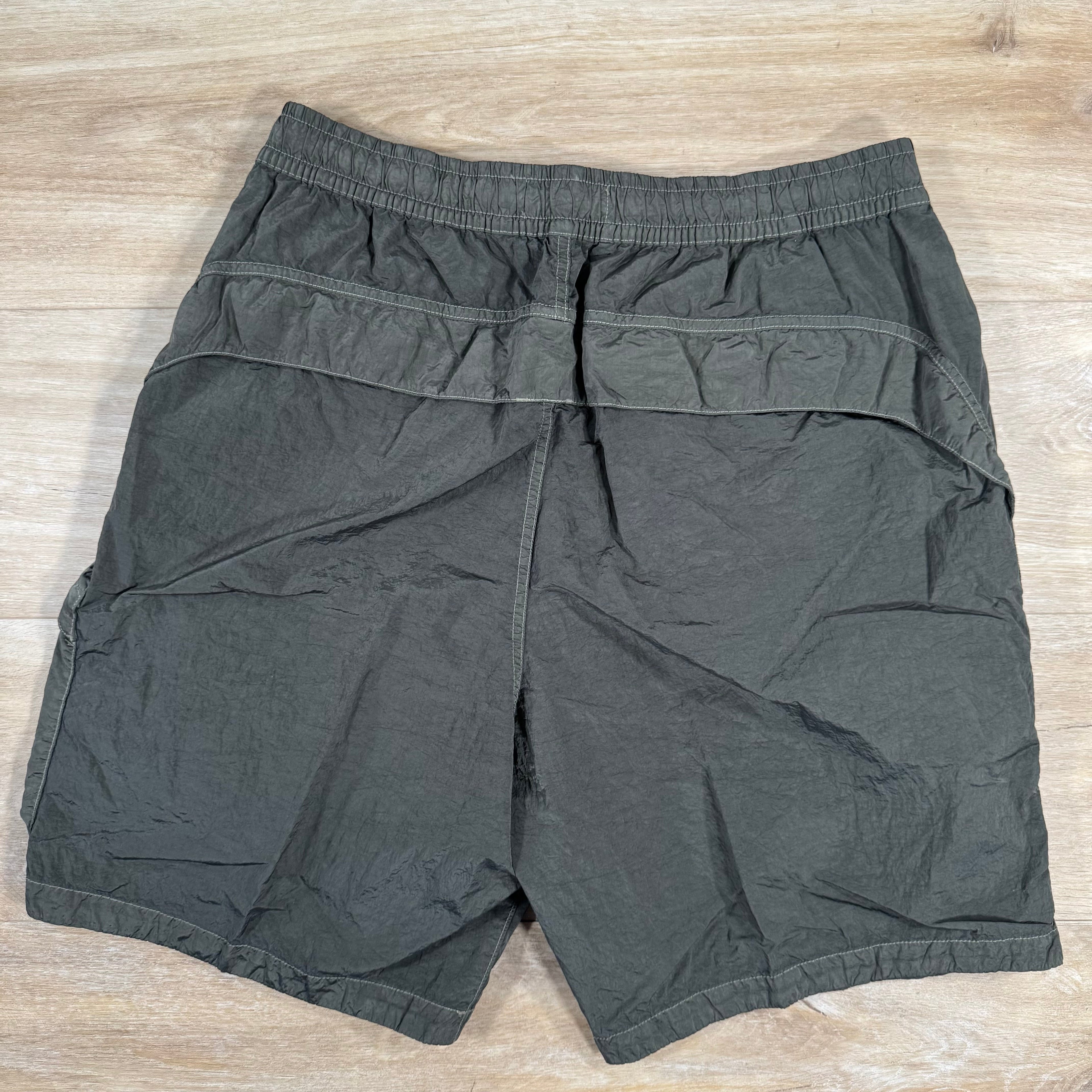 Stone Island Nylon Metal Bermuda Shorts in Military Green -Usfansport