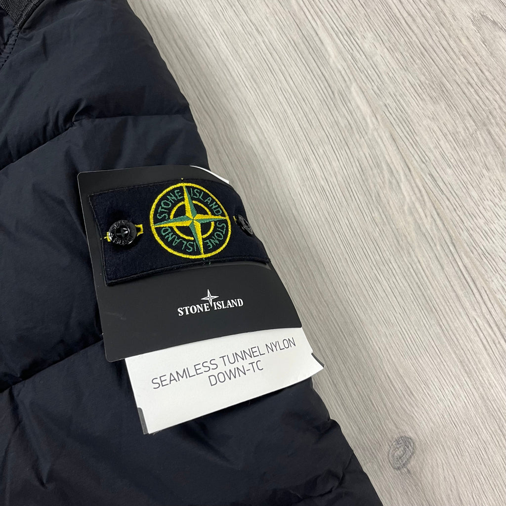 Stone Island Nylon Down Jacket - Black -Usfansport