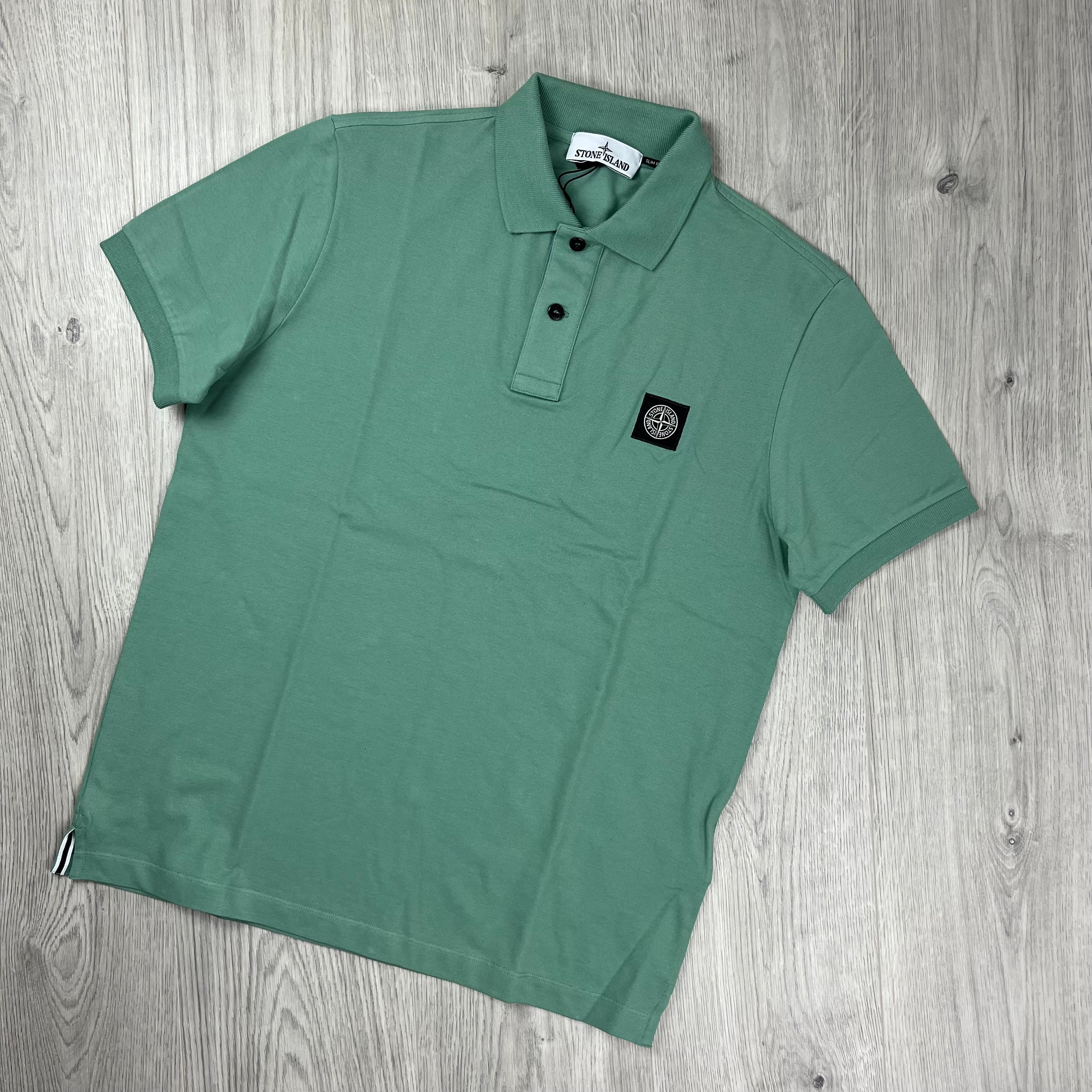Stone Island Patch Polo Shirt - Mint -Usfansport