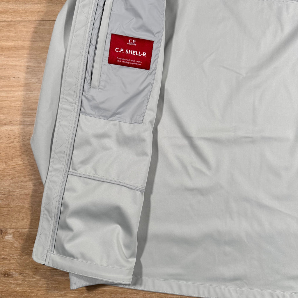 CP Company Shell-R Goggle Jacket in Blue Fox - Grey -Usfansport