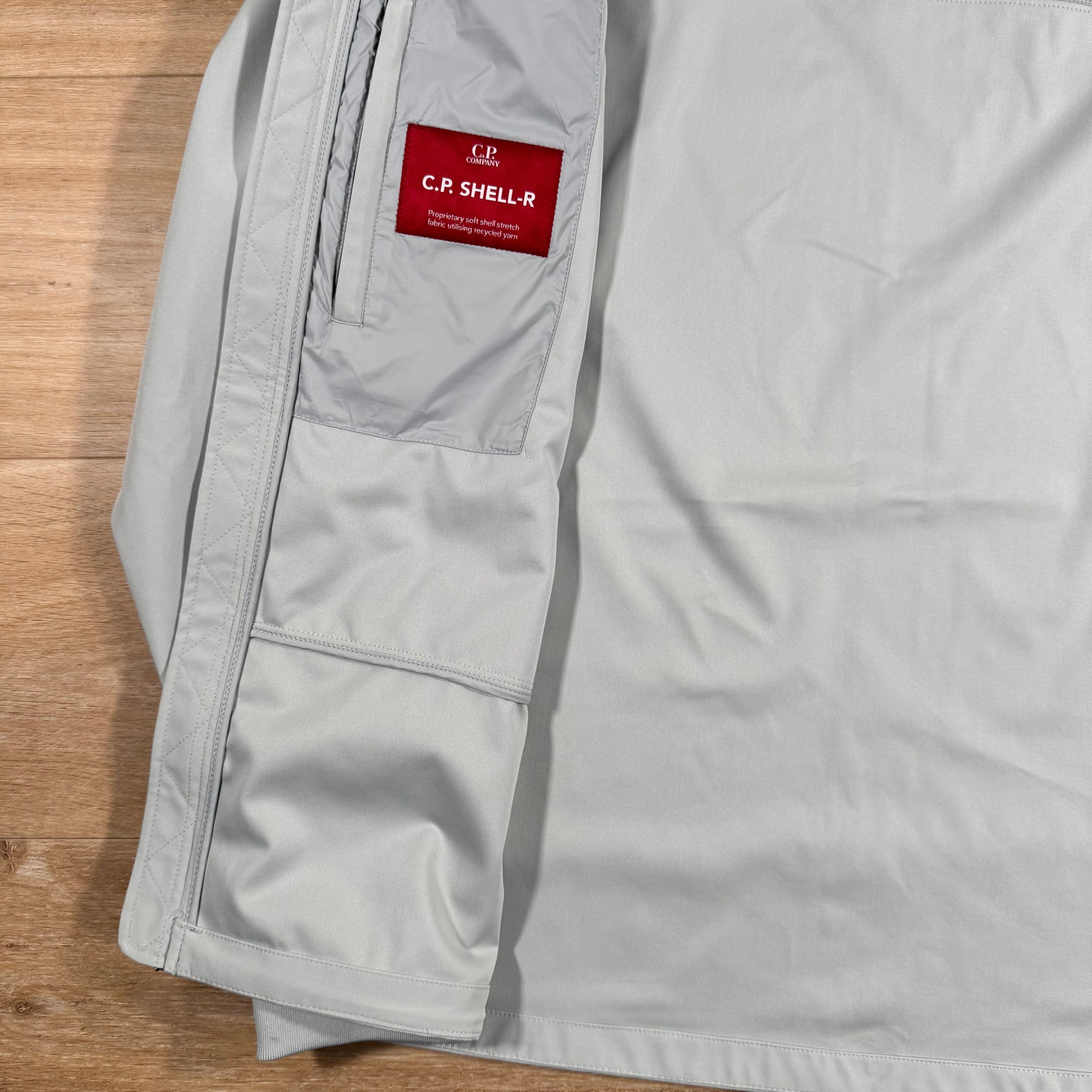 CP Company Shell-R Goggle Jacket in Blue Fox - Grey -Usfansport