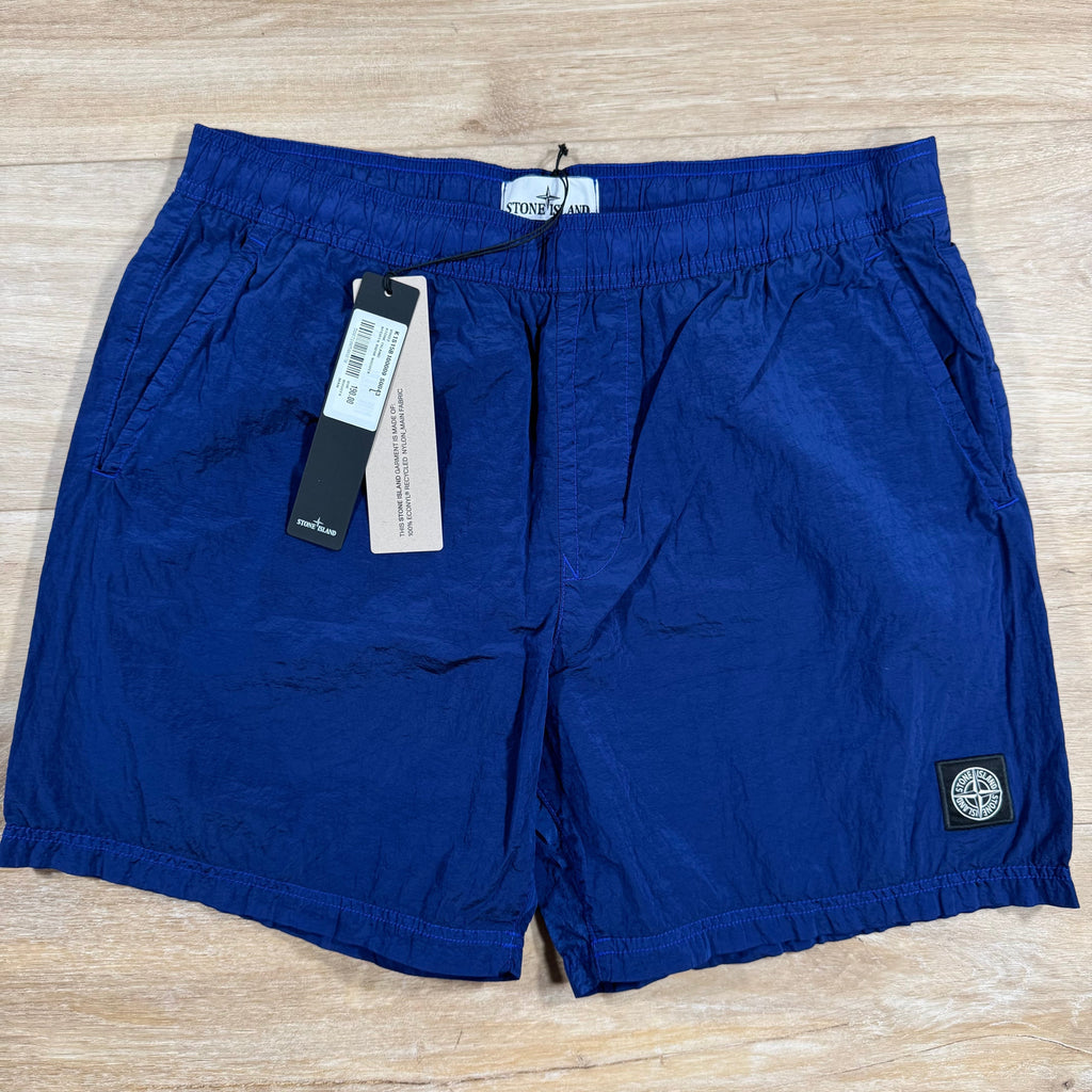 Stone Island Nylon Metal Swim Shorts in Bright Blue -Usfansport