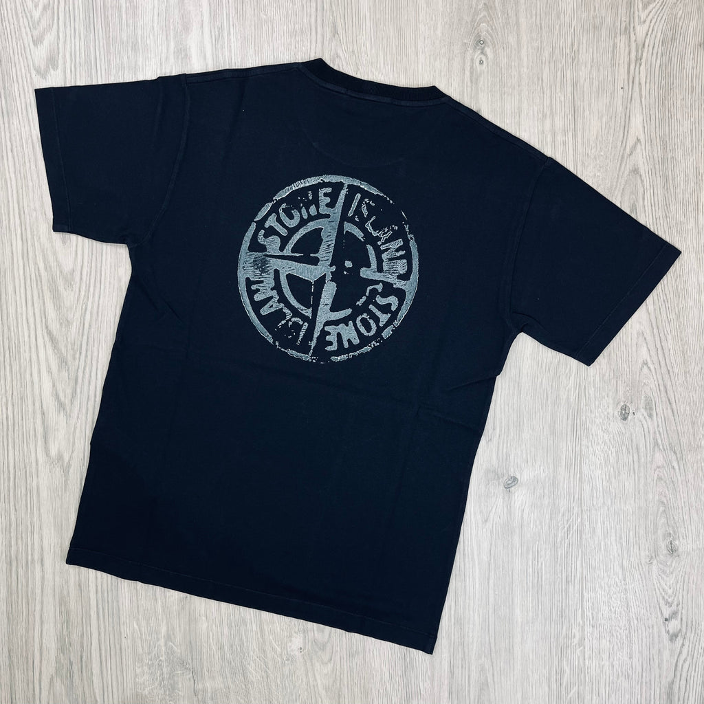 Stone Island Printed T-Shirt - Navy -Usfansport