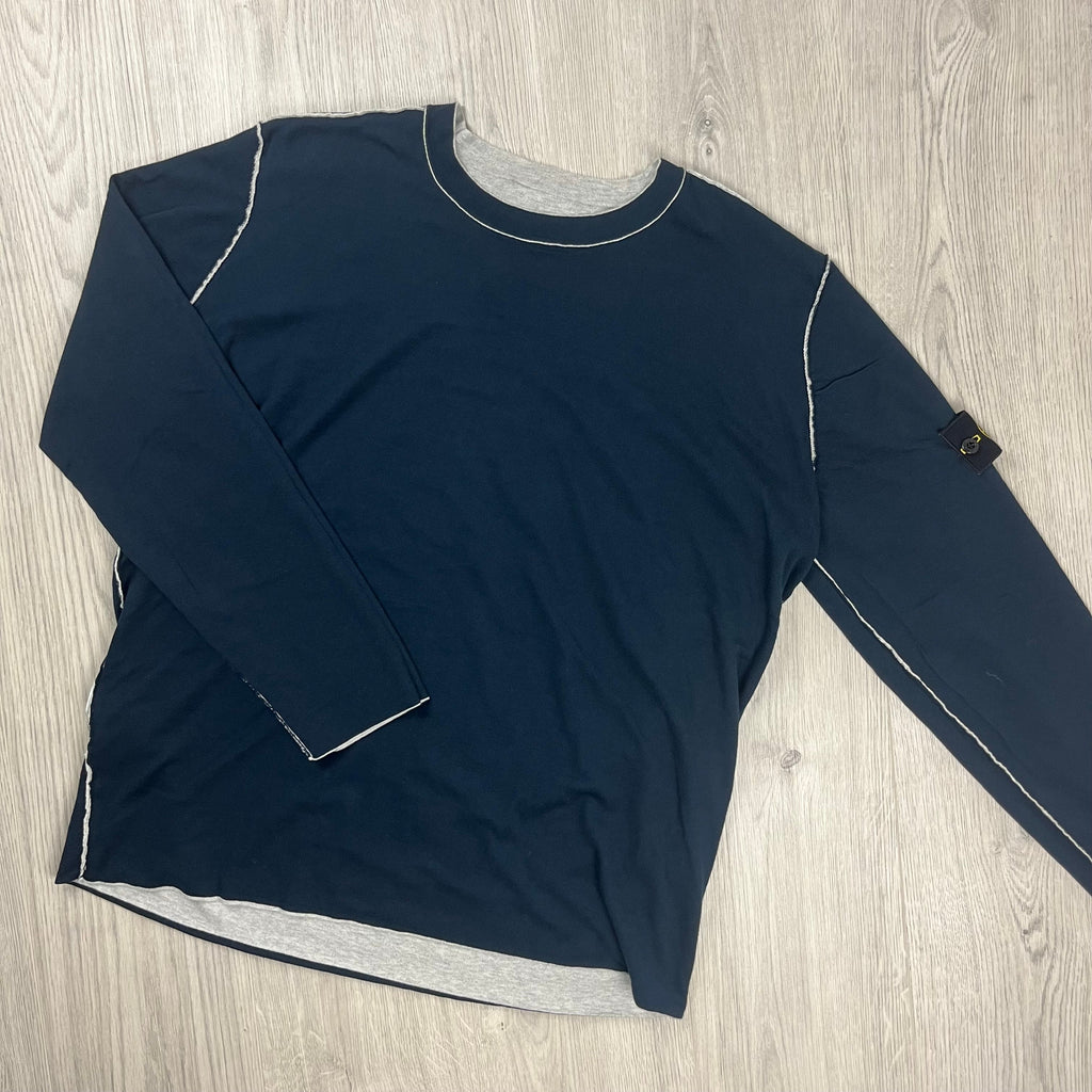 Stone Island Reversible Sweatshirt - Grey/Navy -Usfansport