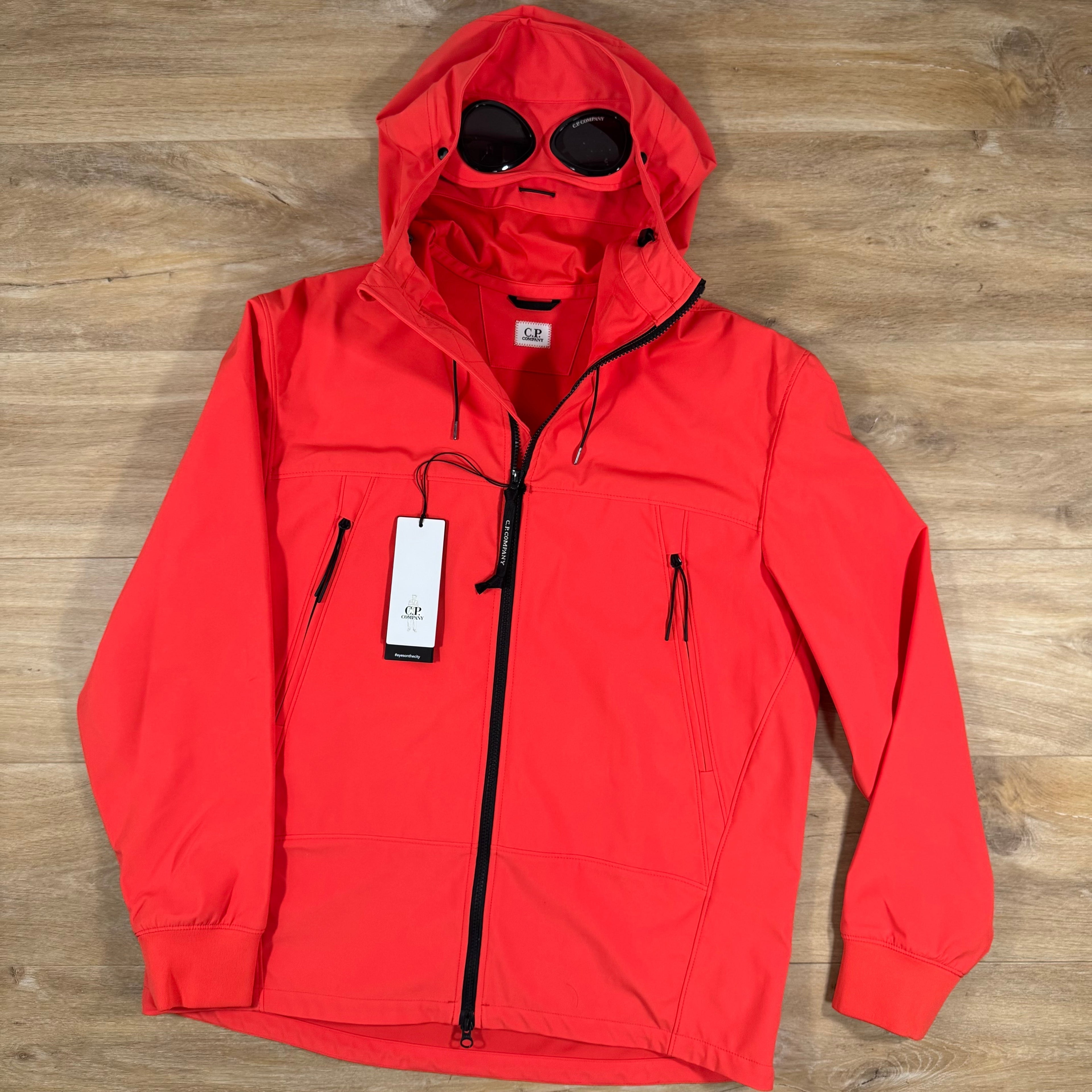 CP Company Shell-R Goggle Jacket in Poinciana Orange -Usfansport