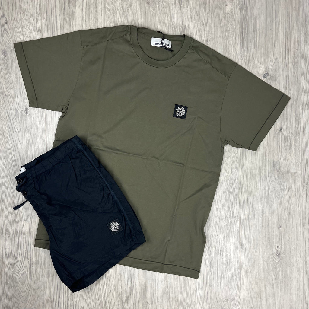 Stone Island Holiday Set - Olive/Black -Usfansport