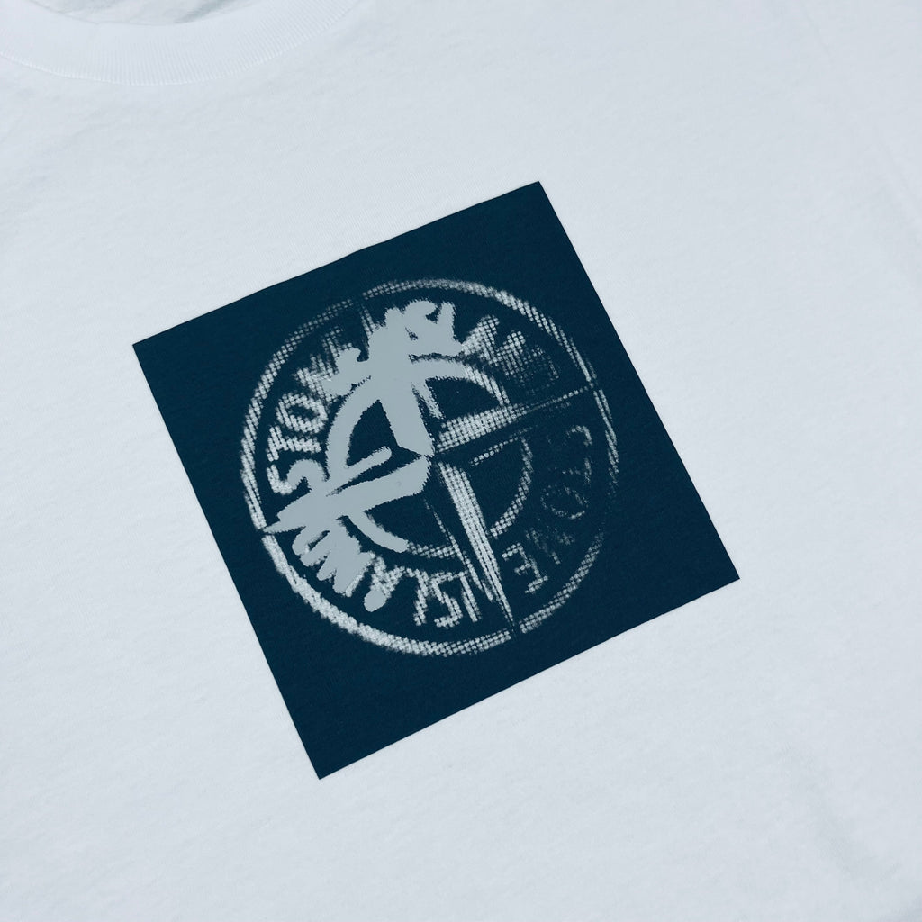 Stone Island Printed T-Shirt - White -Usfansport