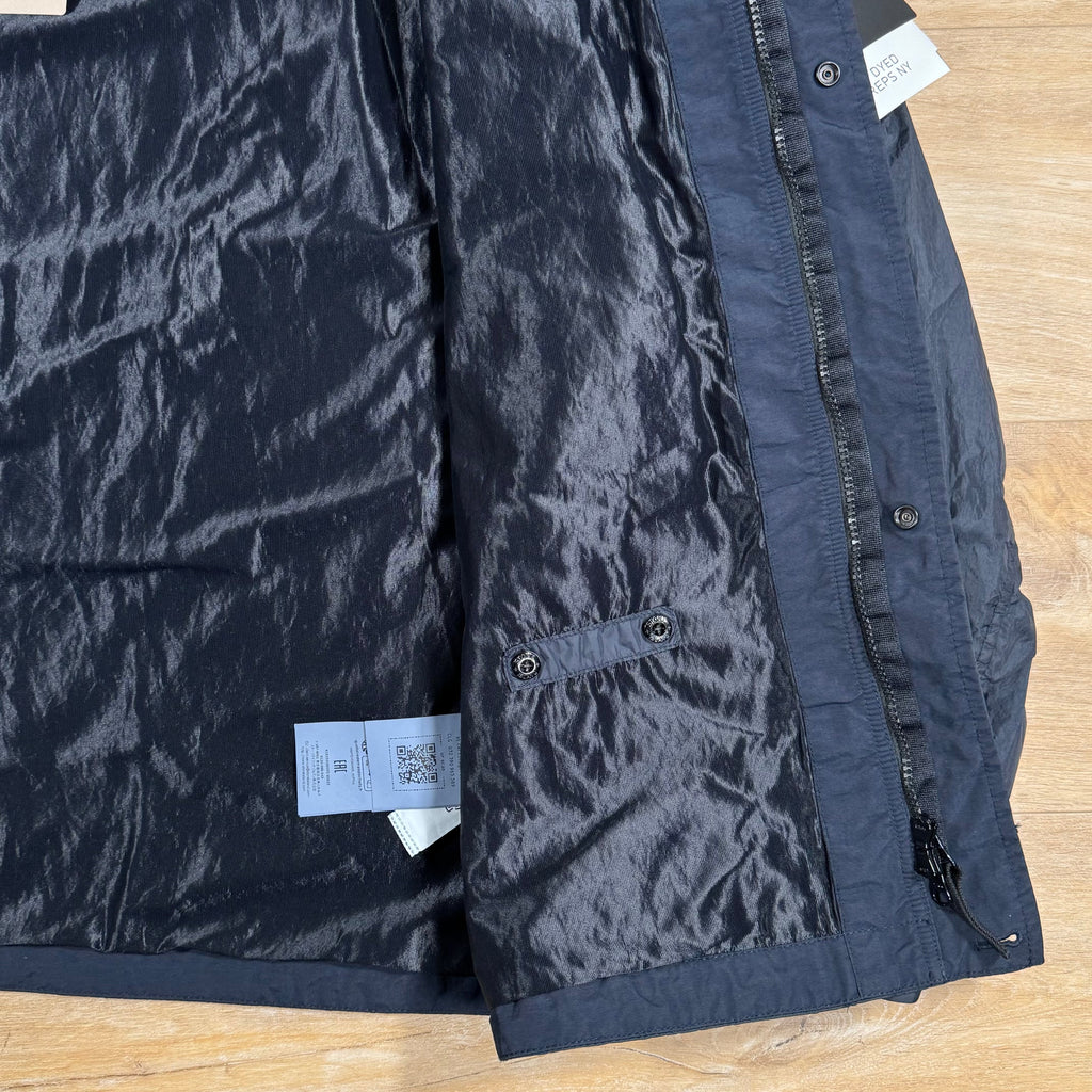 Stone Island Crinkle Reps R-NY Jacket in Navy -Usfansport