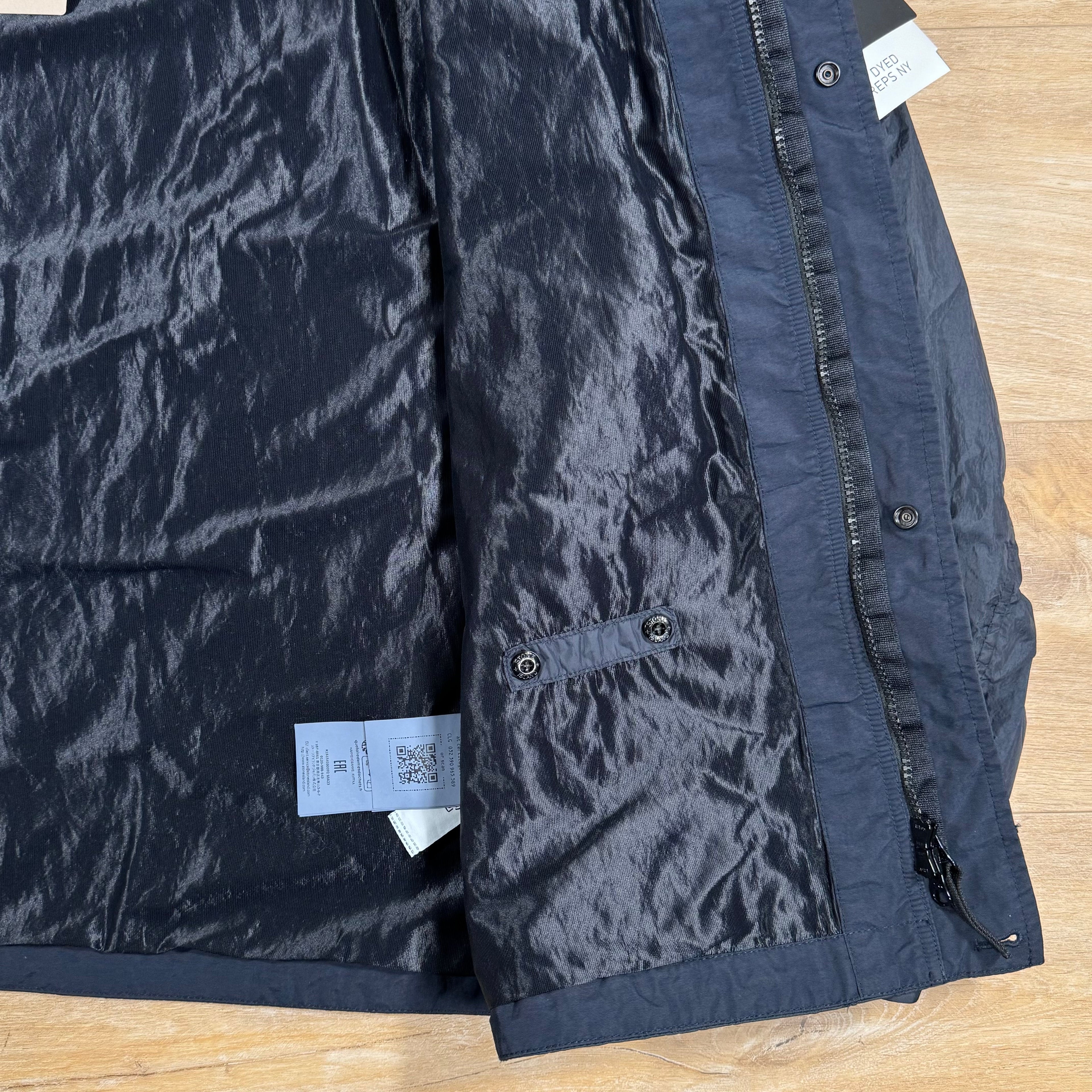 Stone Island Crinkle Reps R-NY Jacket in Navy -Usfansport