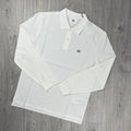 CP Company Piquet Polo Shirt - White -Usfansport