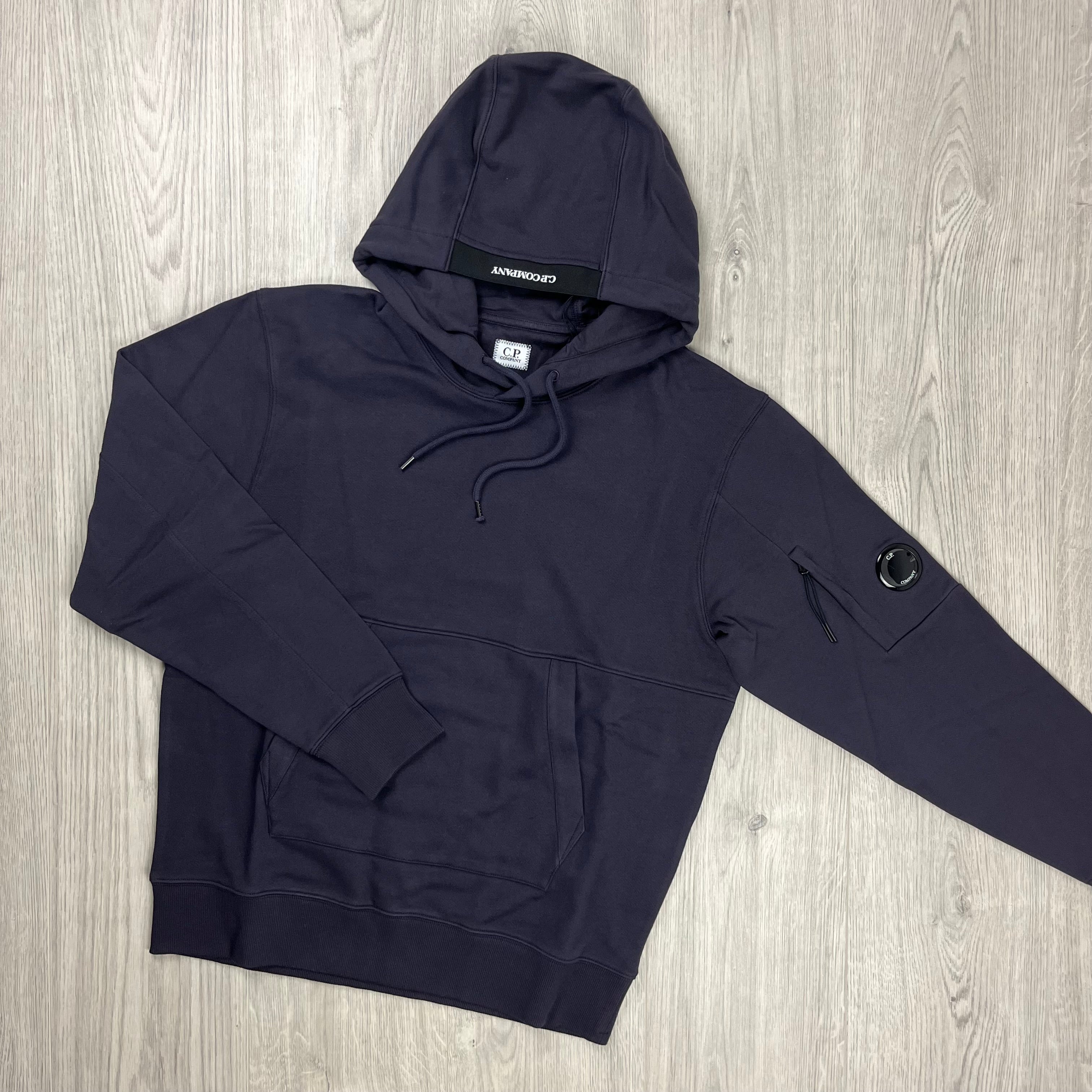 CP Company Raised Fleece Hoodie - Nightshade -Usfansport