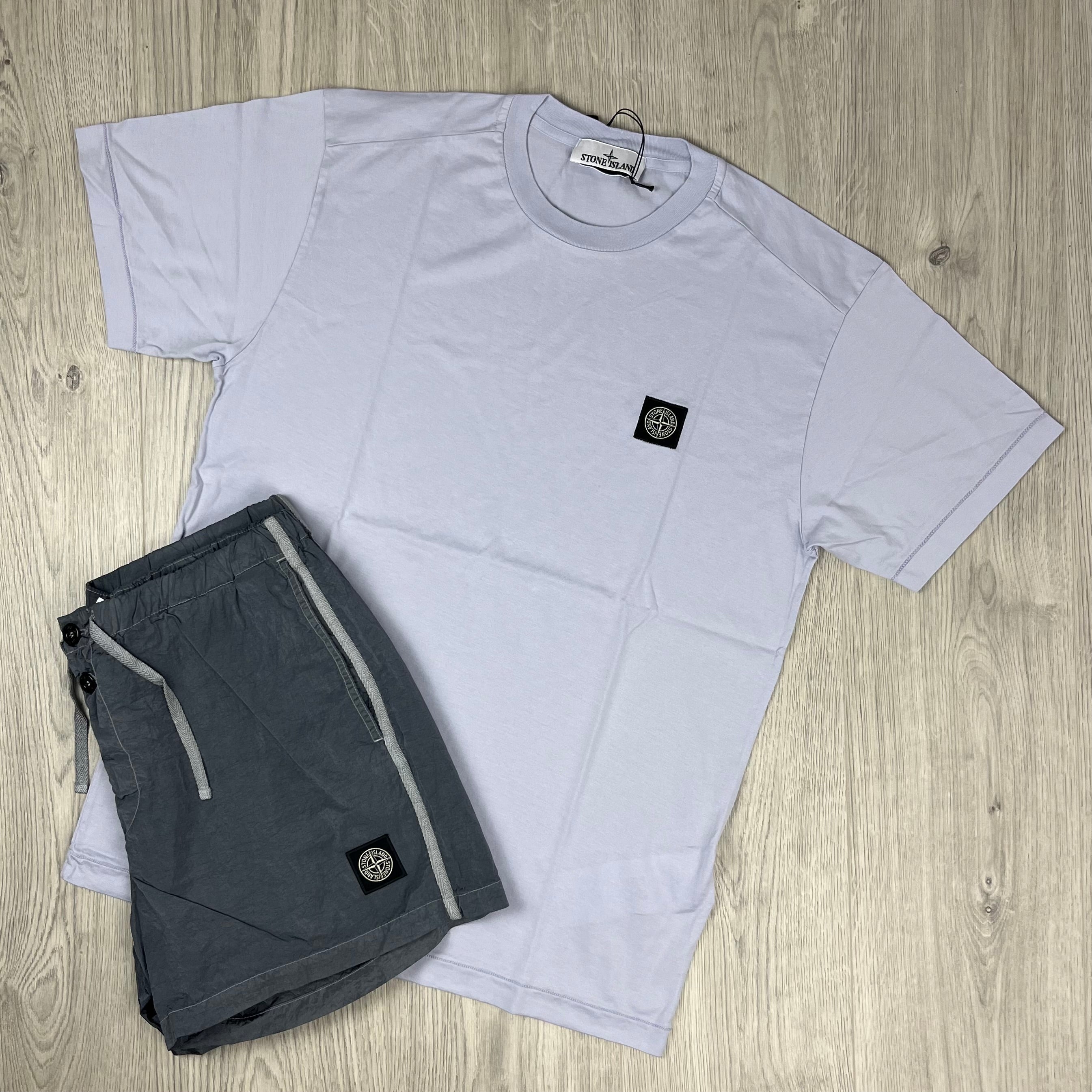 Stone Island Holiday Set - Lilac/Avio Blue -Usfansport