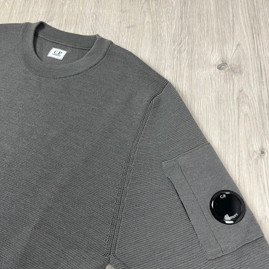 CP Company Knit Sweatshirt - Gunmetal -Usfansport