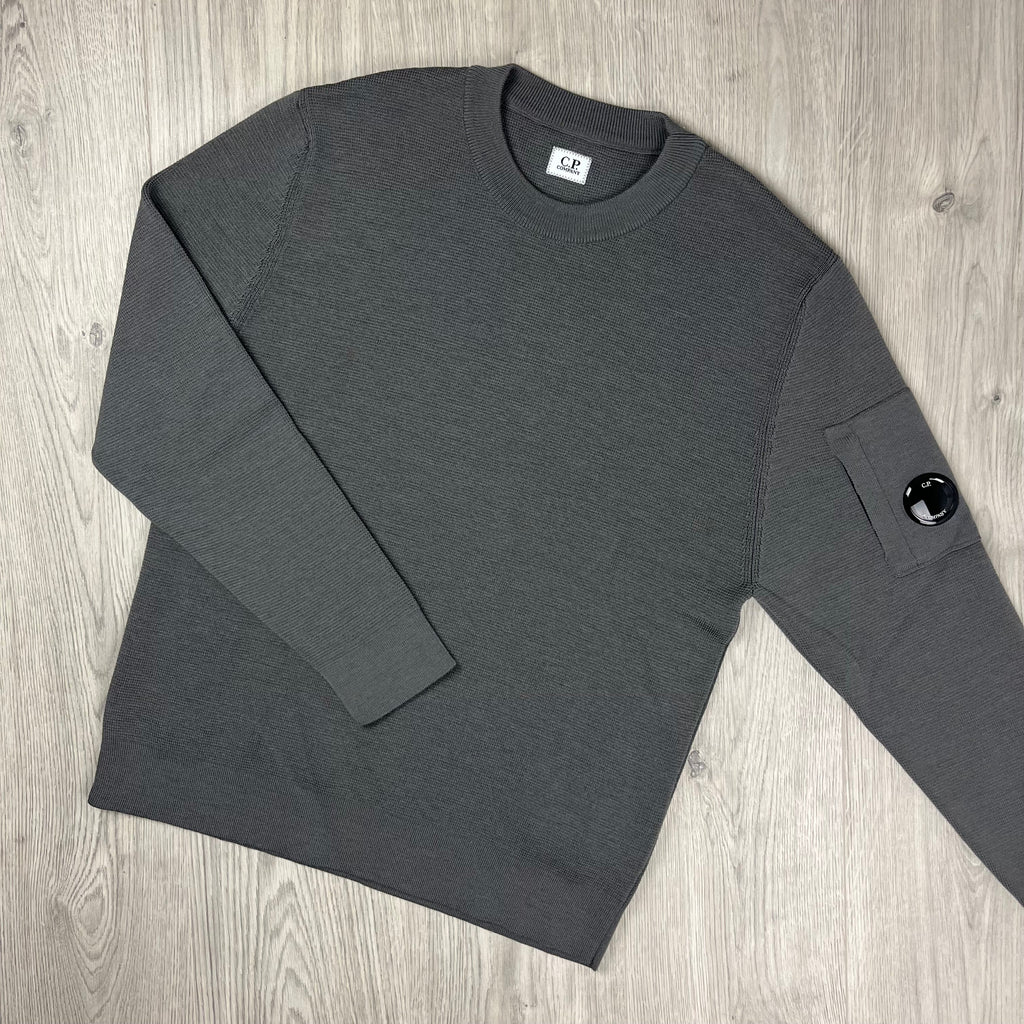CP Company Knit Sweatshirt - Gunmetal -Usfansport