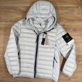 Stone Island Loom Woven Nylon Down-TC Jacket in Sky Blue -Usfansport