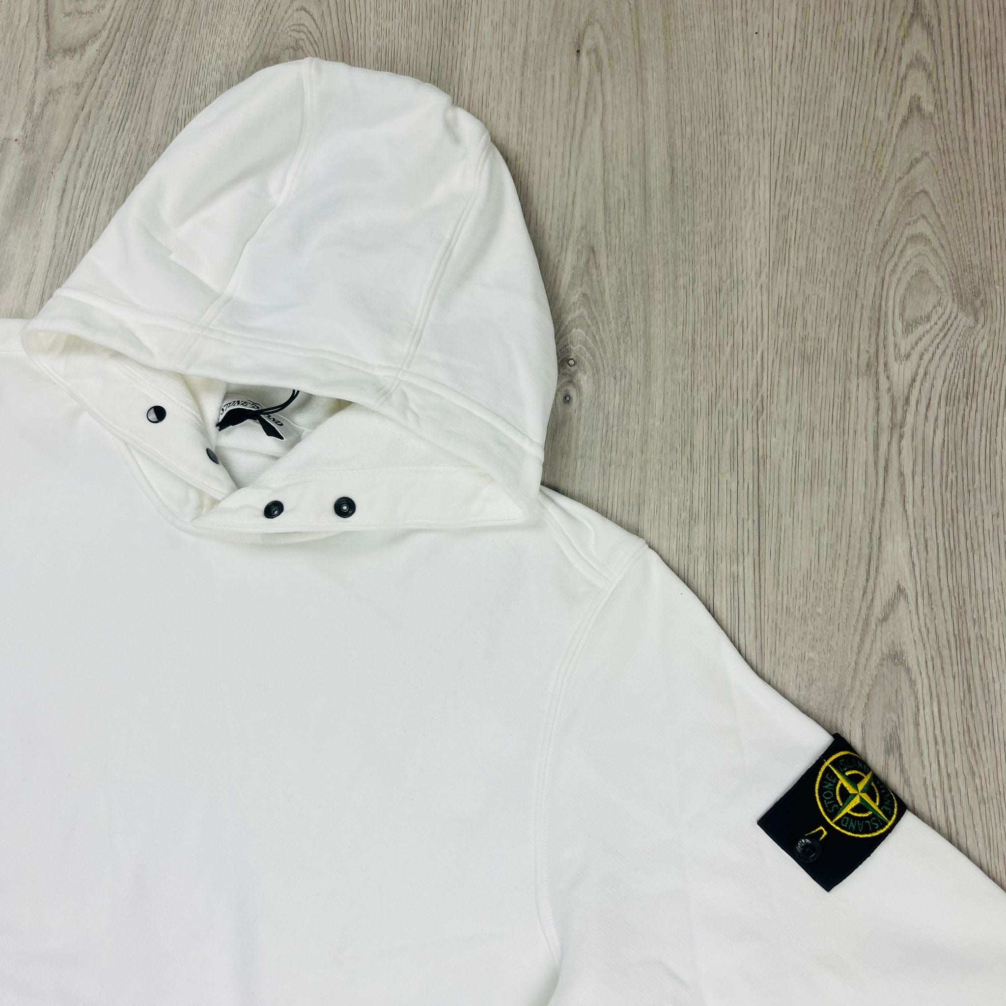 Stone Island Dyed Hoodie - White -Usfansport