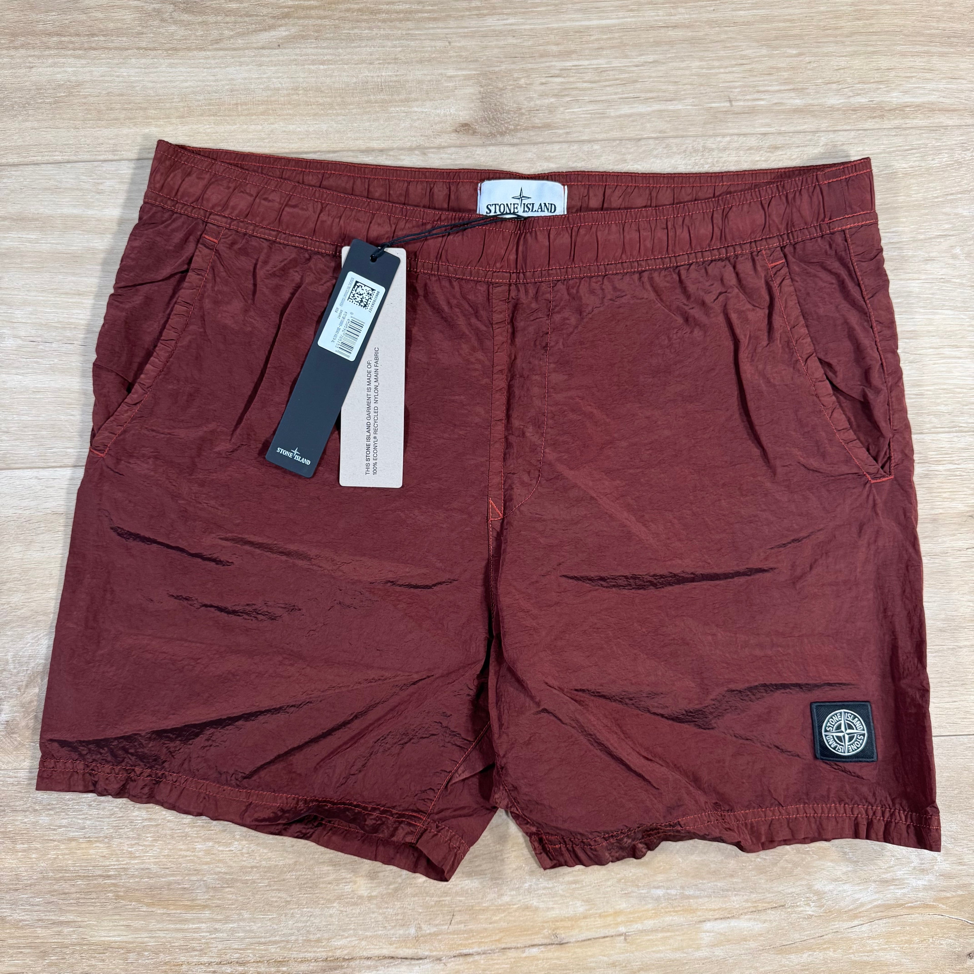 Stone Island Nylon Metal Swim Shorts in Copper -Usfansport
