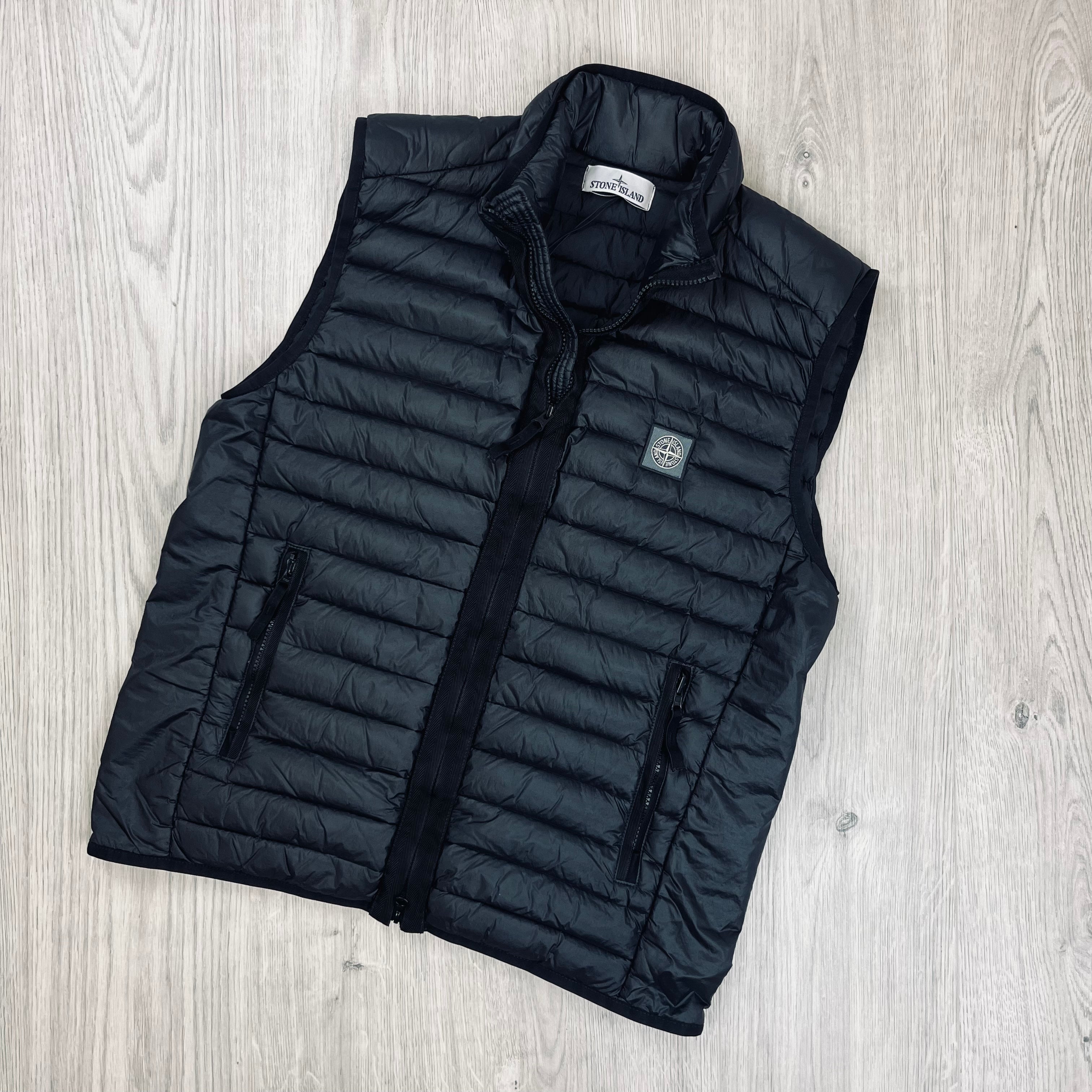 Stone Island Padded Gilet - Black -Usfansport
