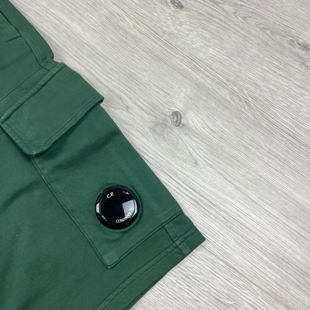 CP Company Jersey Shorts - Duck Green -Usfansport