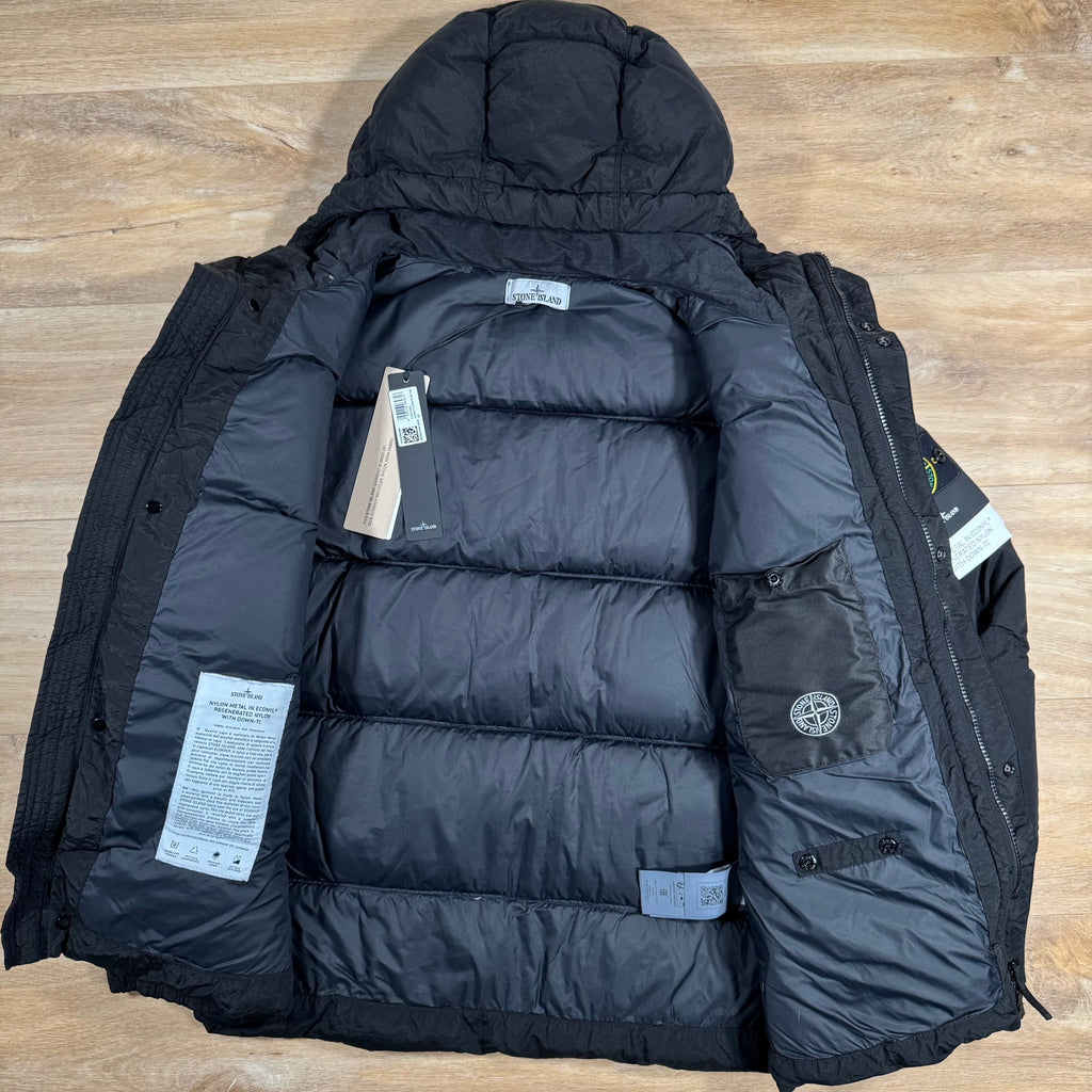Stone Island Nylon Metal Down Jacket in Black -Usfansport