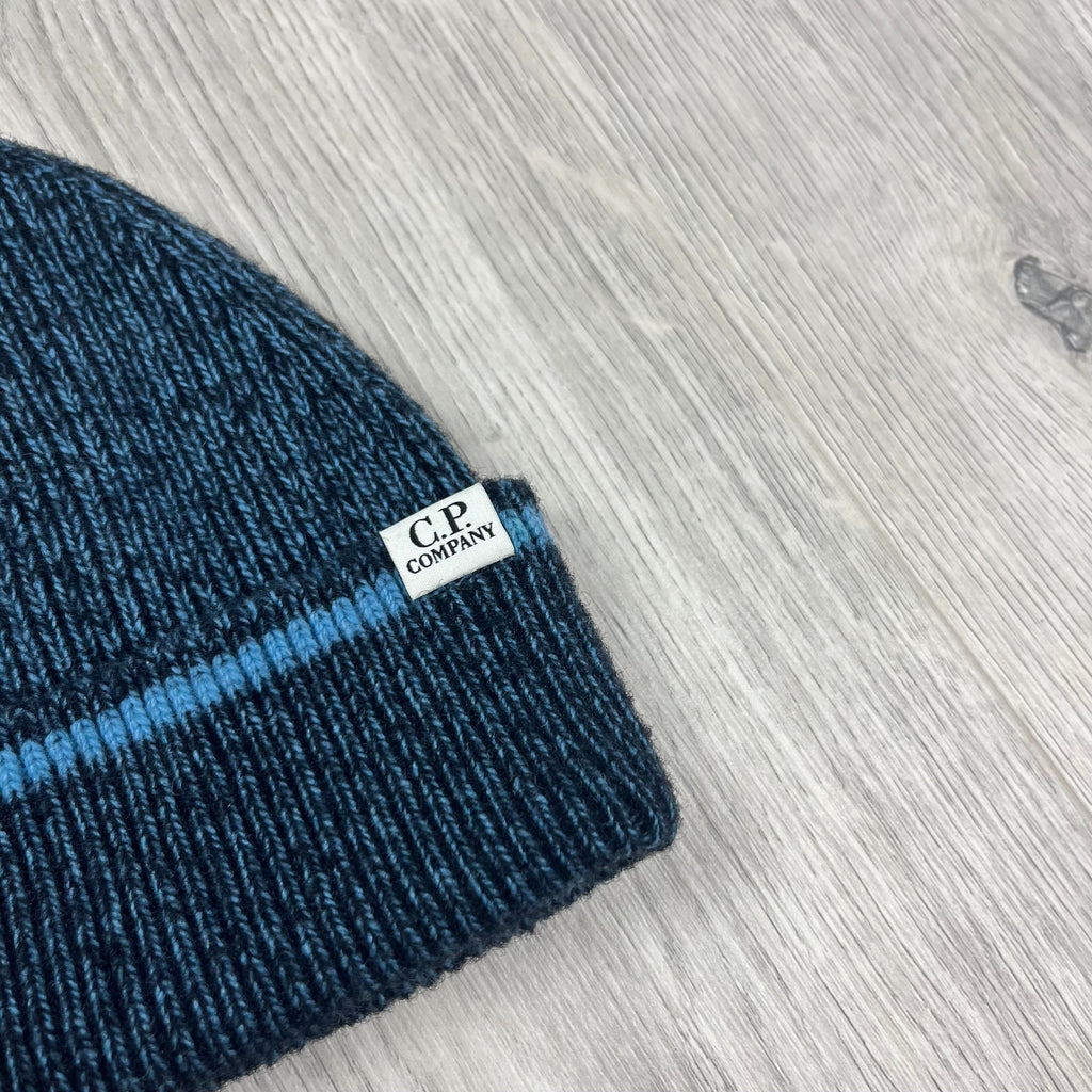 CP Company Patch Beanie - Aegean Blue -Usfansport