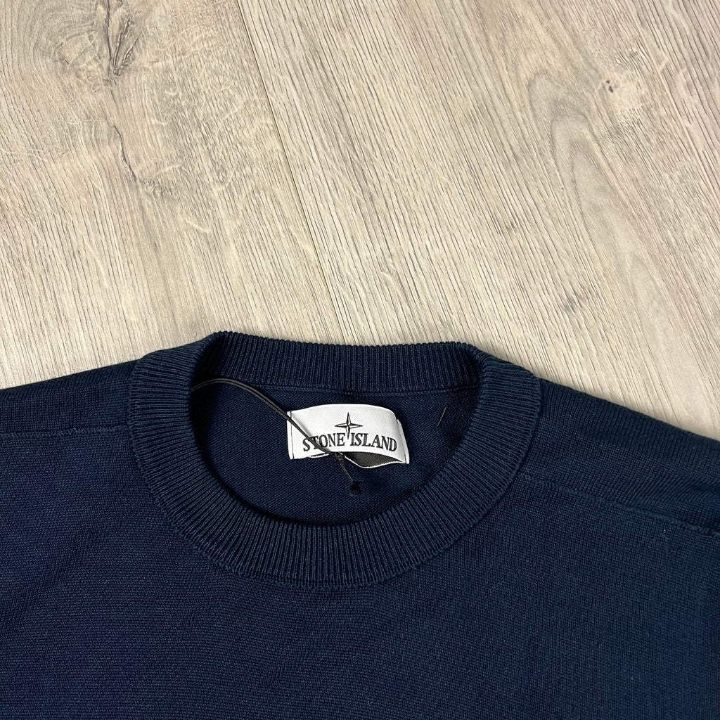 Stone Island Knit Sweatshirt - Navy -Usfansport