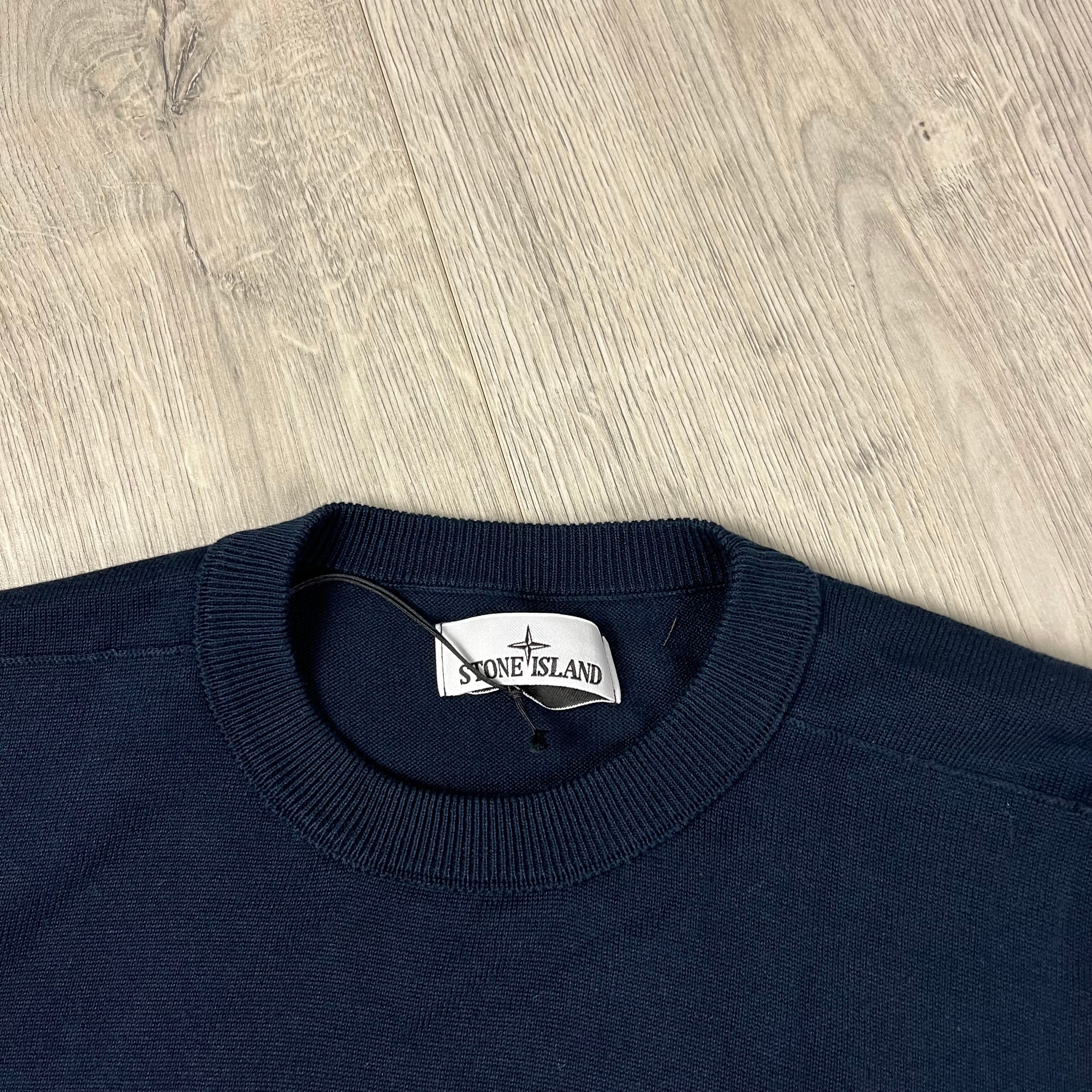 Stone Island Knit Sweatshirt - Navy -Usfansport