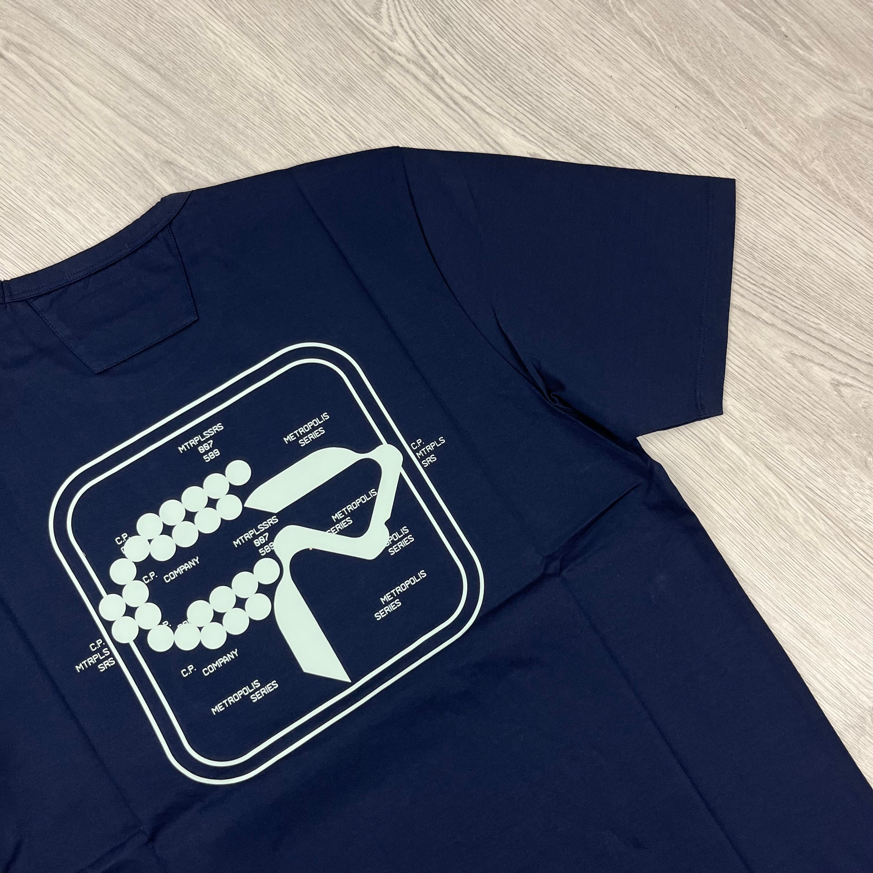 CP Company Metropolis T-Shirt - Navy -Usfansport