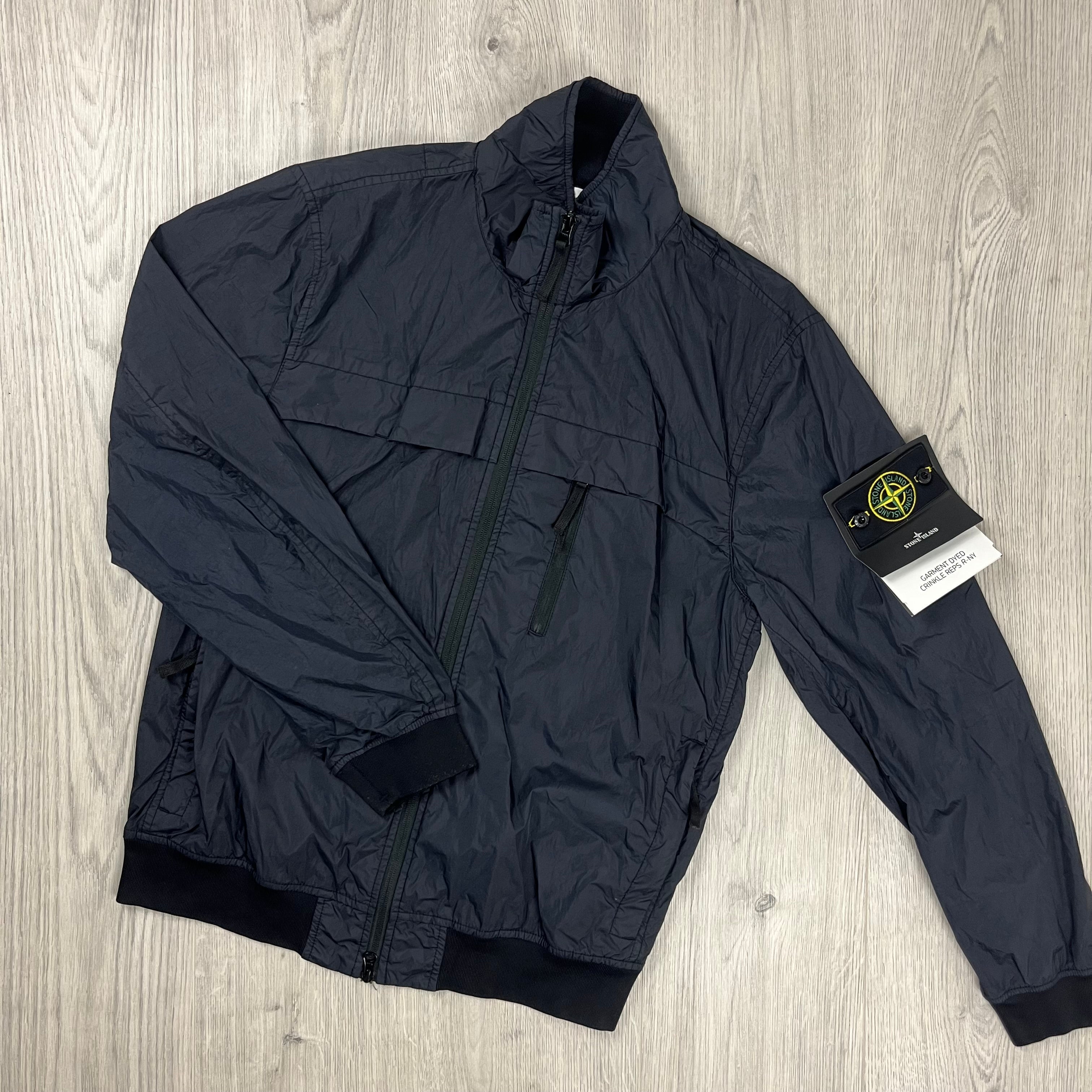 Stone Island Crinkle Reps R-NY Jacket - Navy -Usfansport