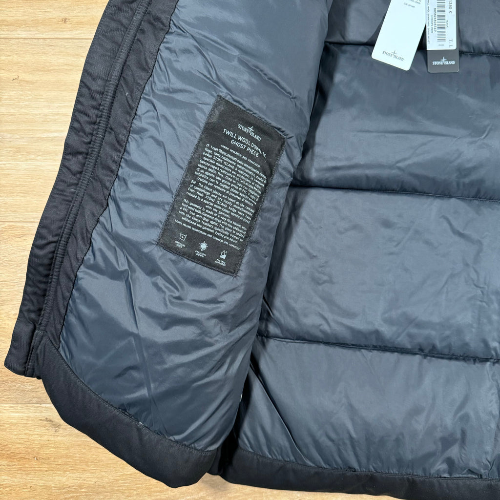 Stone Island Down-TC Ghost Jacket in Black -Usfansport