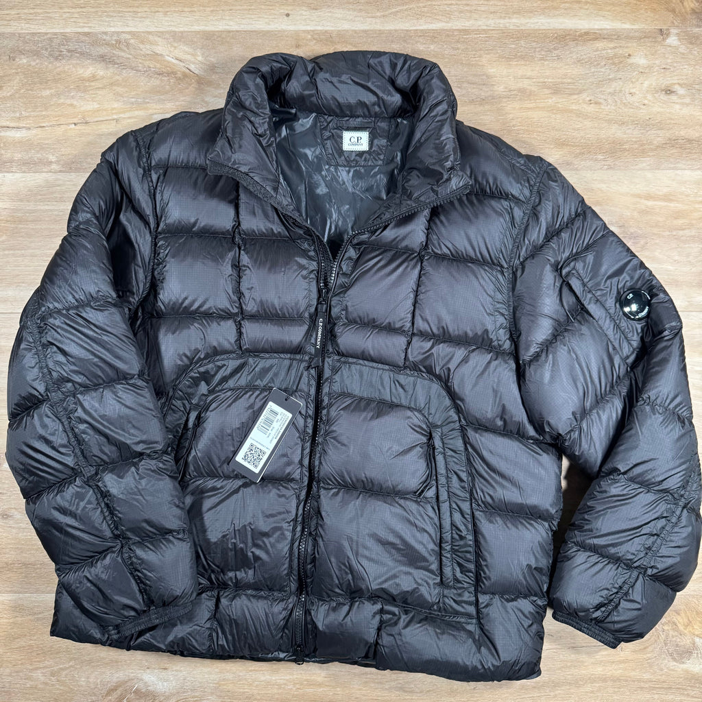 CP Company Short Down Lens Jacket in Black -Usfansport