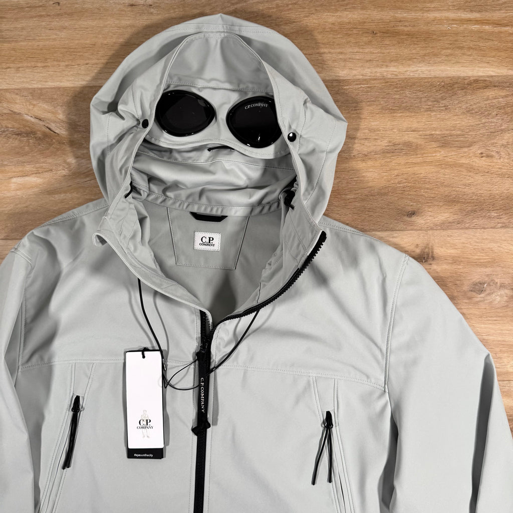 CP Company Shell-R Goggle Jacket in Blue Fox - Grey -Usfansport