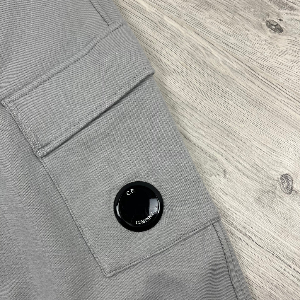 CP Company Raised Fleece Sweatpants - Drizzle -Usfansport