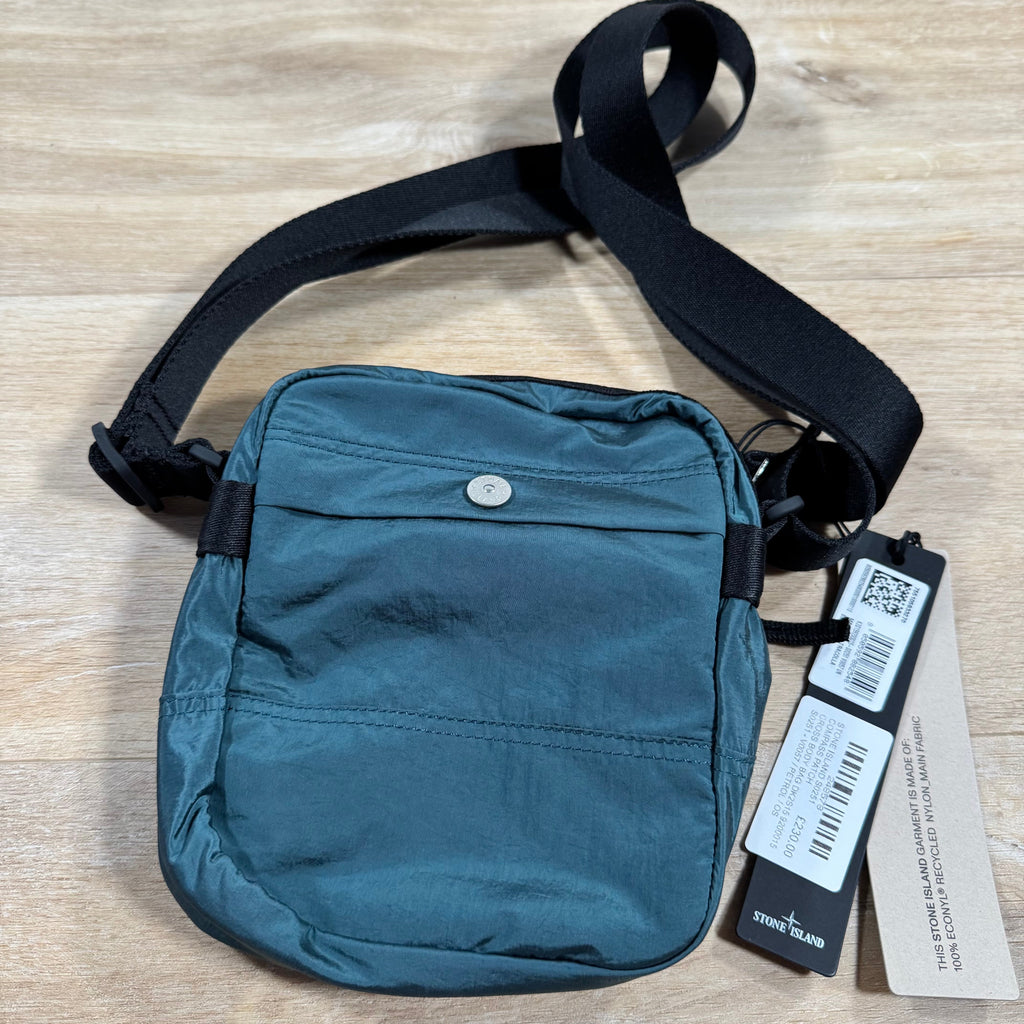 Stone Island Coated Nylon Metal Body Bag in Dark Teal Green -Usfansport