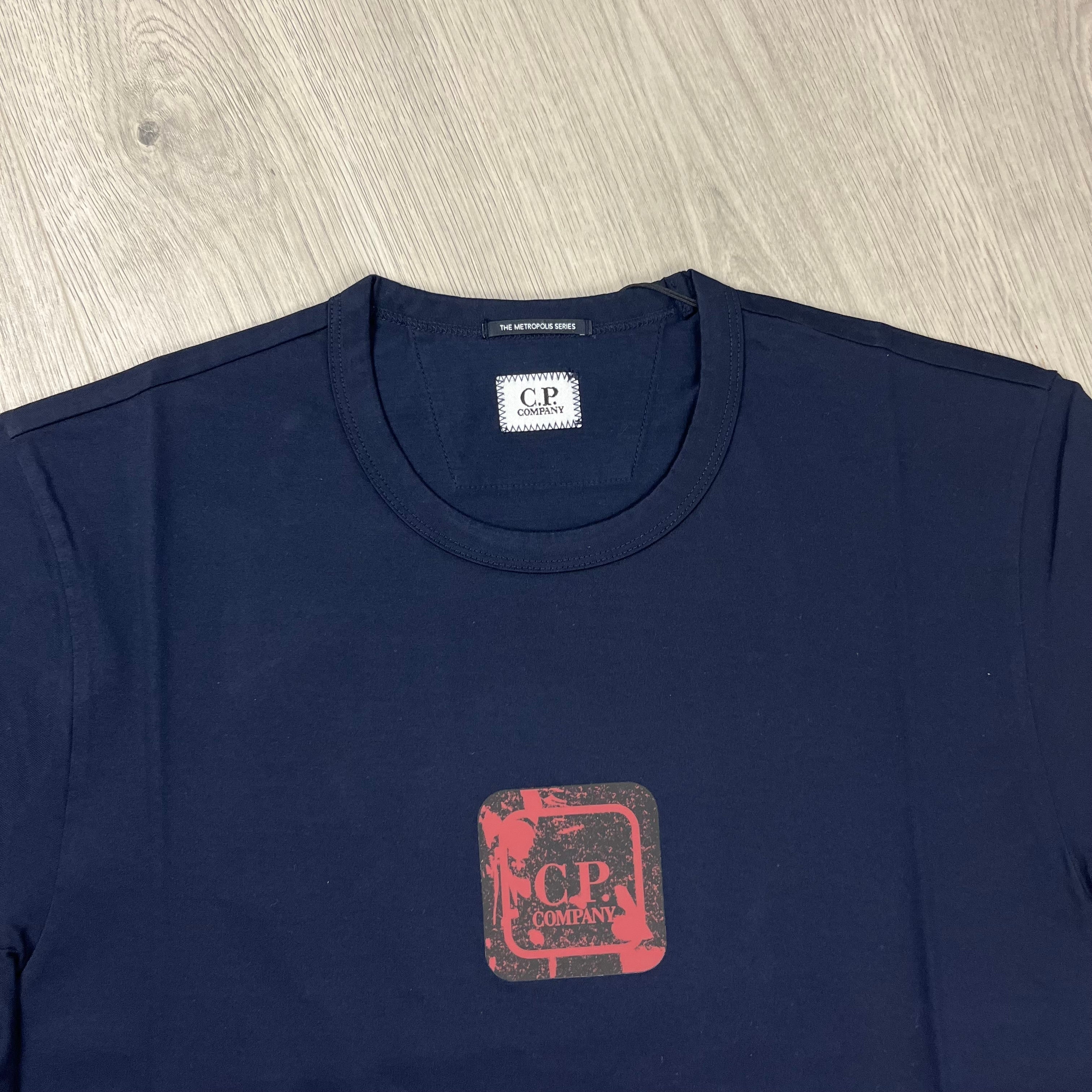 CP Company Metropolis T-Shirt - Navy -Usfansport