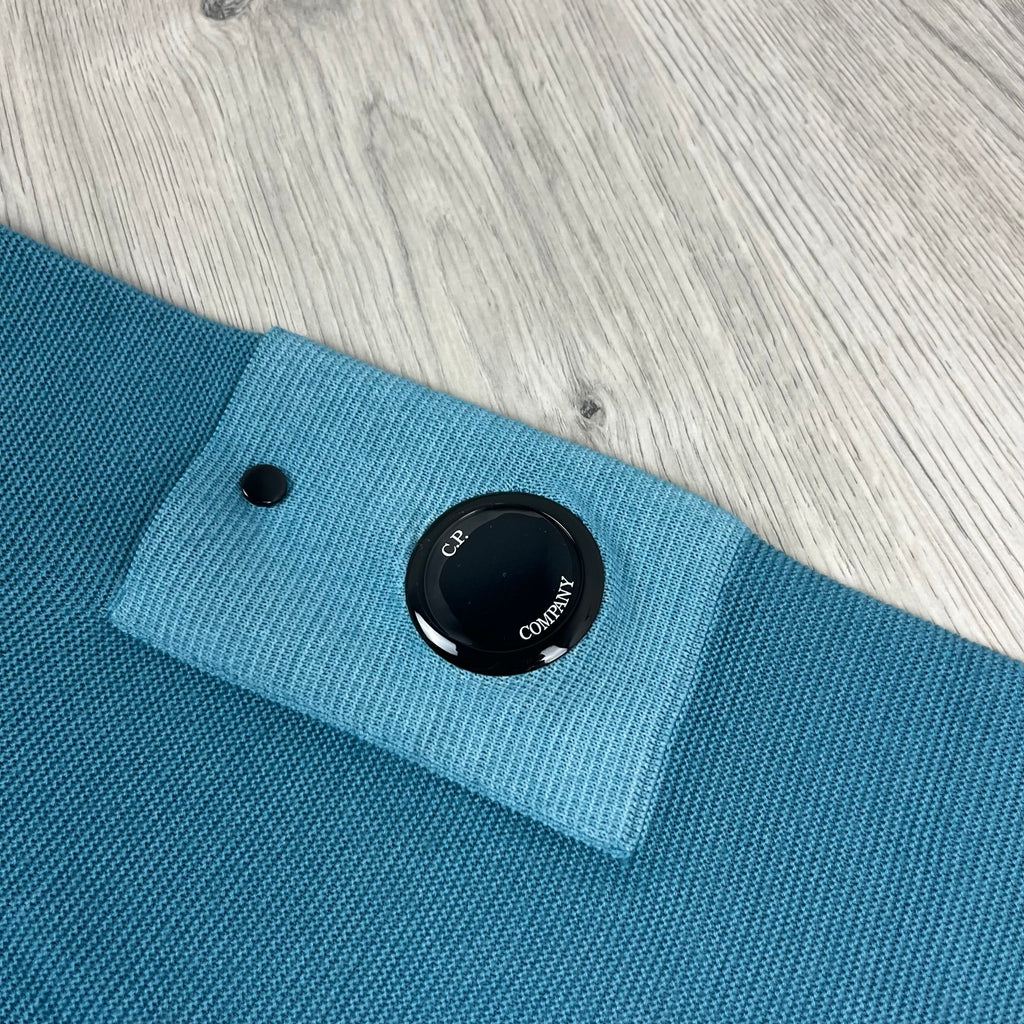 CP Company Knit Sweatshirt - Aegean Blue -Usfansport