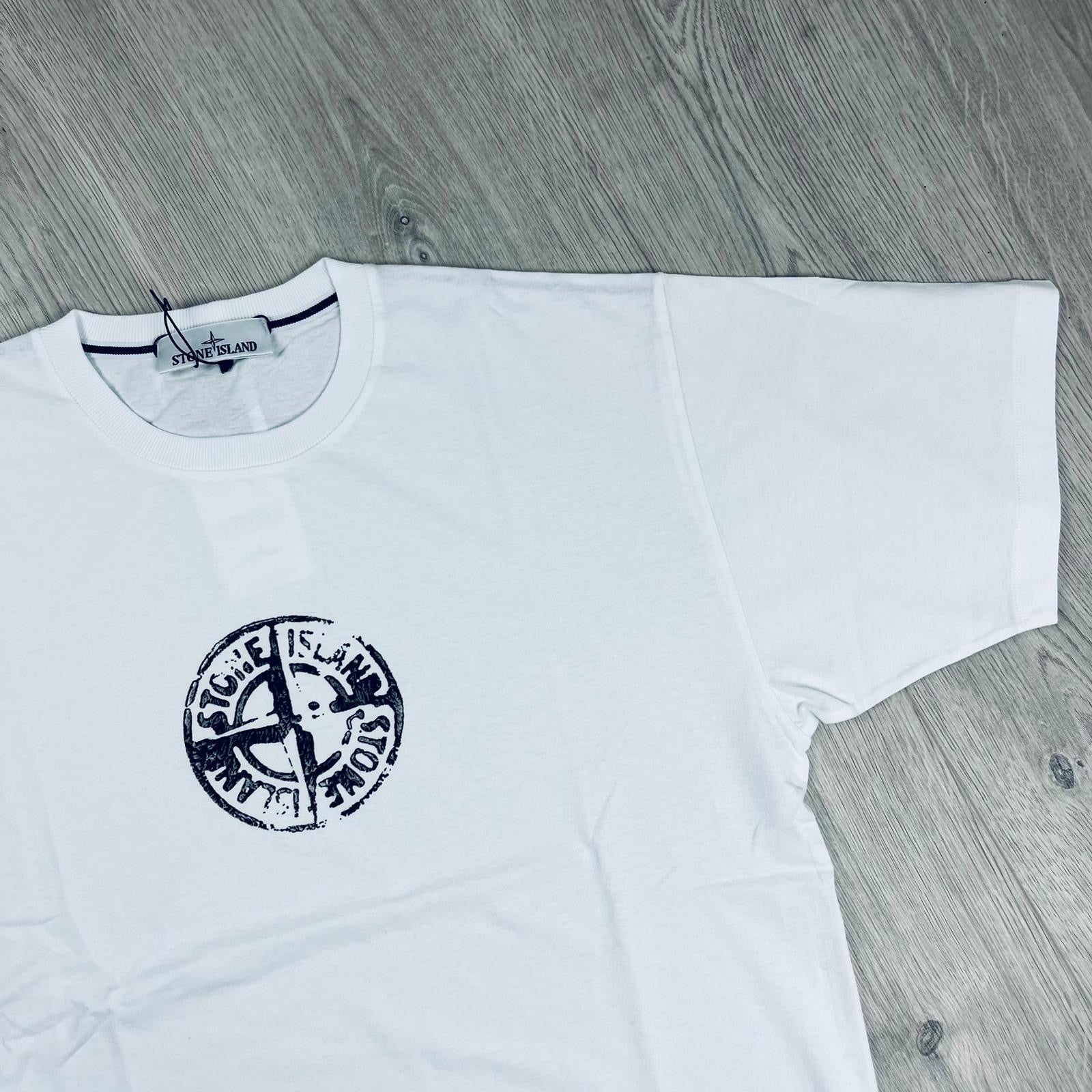 Stone Island Printed T-Shirt - White -Usfansport