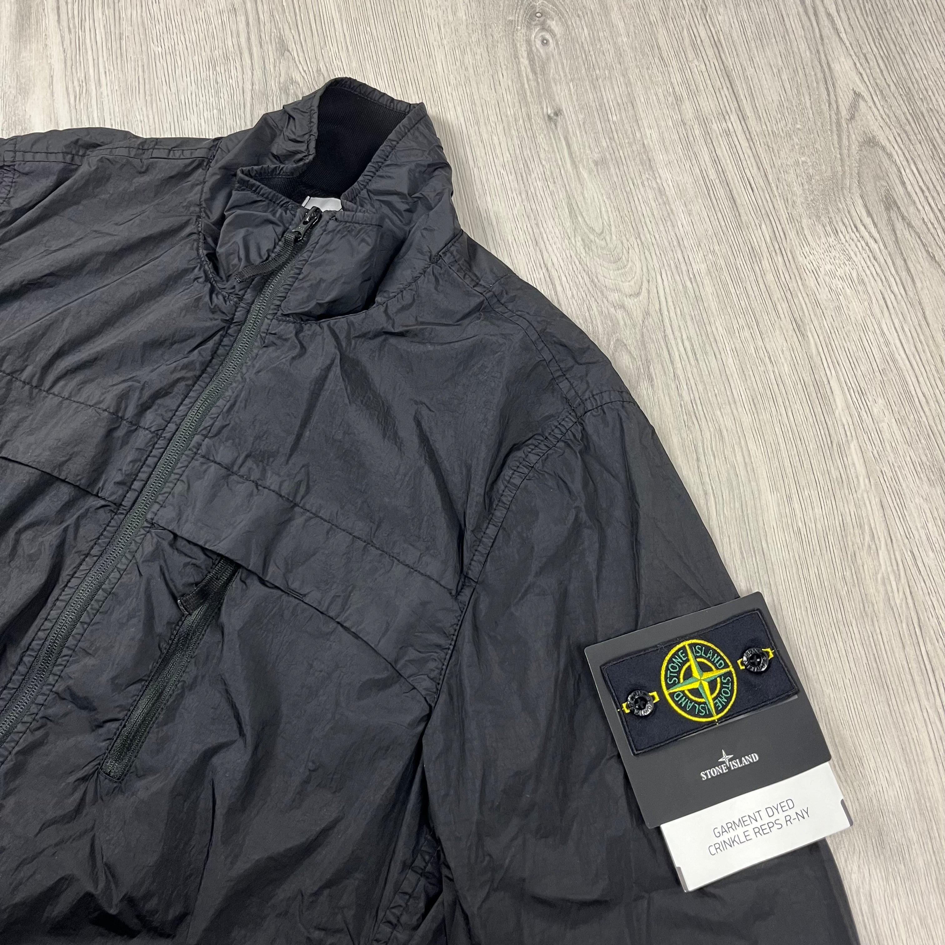 Stone Island Crinkle Reps R-NY Jacket - Black -Usfansport