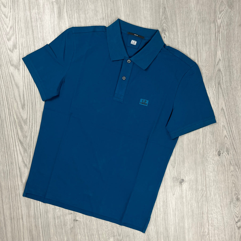 CP Company Piquet Polo Shirt - Ink Blue -Usfansport