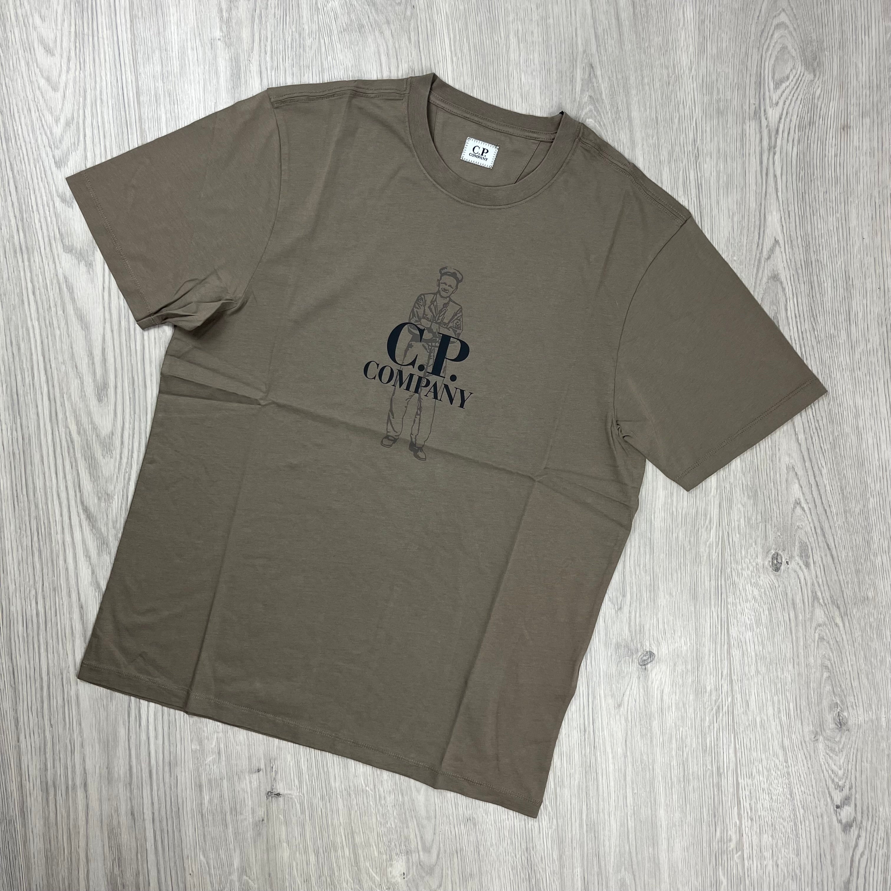 CP Company Sailor T-Shirt - Walnut -Usfansport
