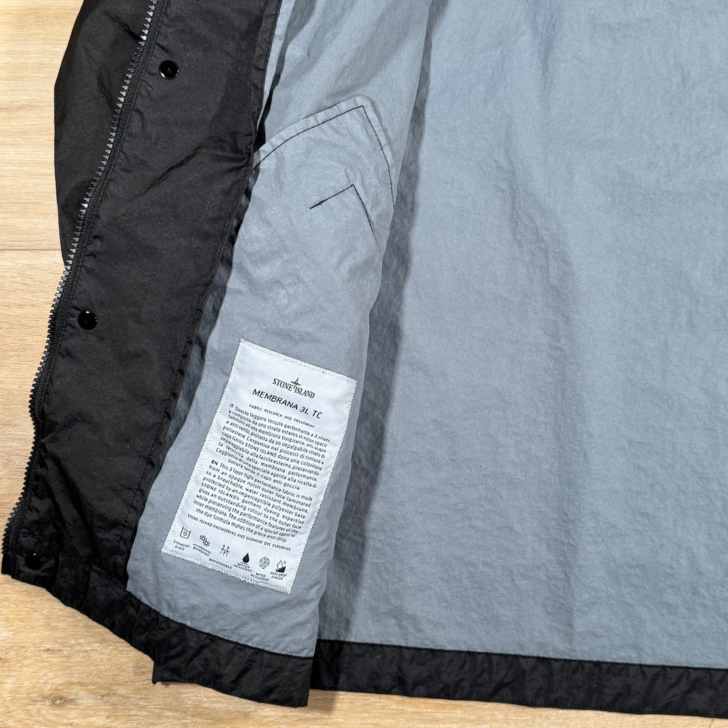 Stone Island Membrana 3L TC Jacket in Black -Usfansport