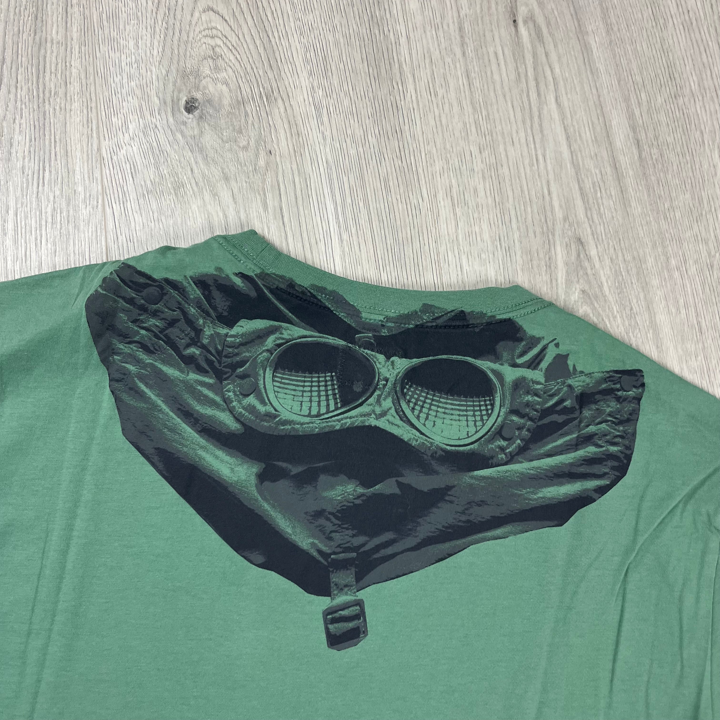 CP Company Goggle T-Shirt- Green Bay -Usfansport