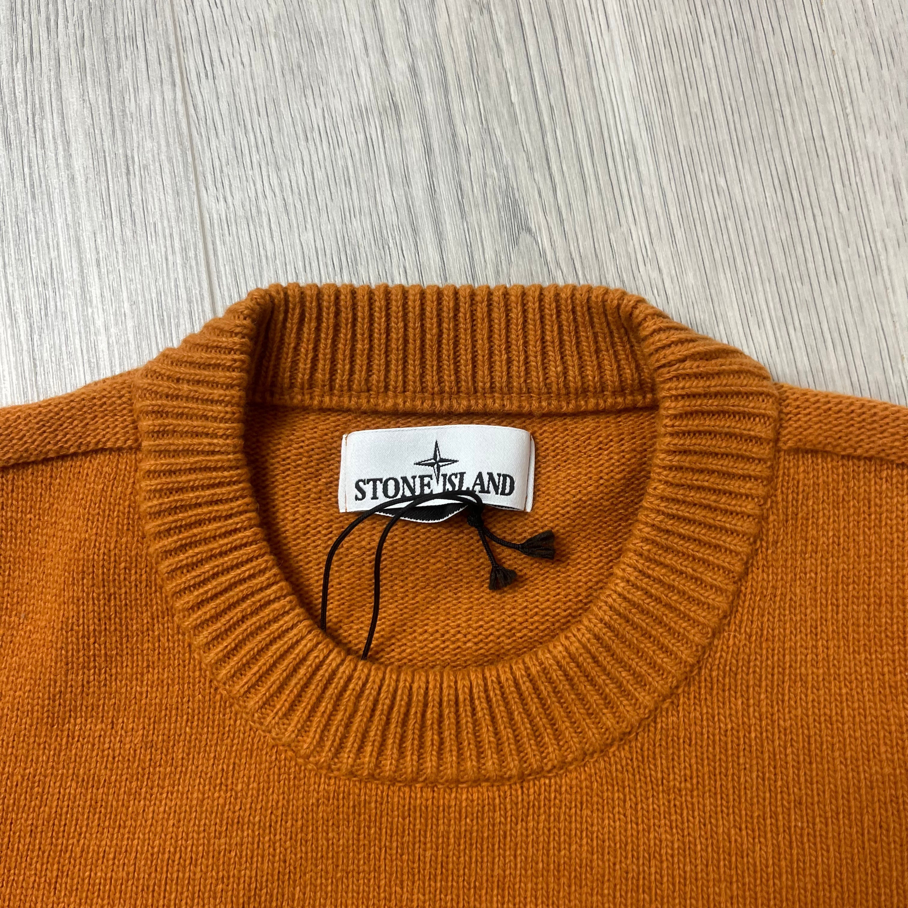 Stone Island Knit Sweatshirt - Orange -Usfansport
