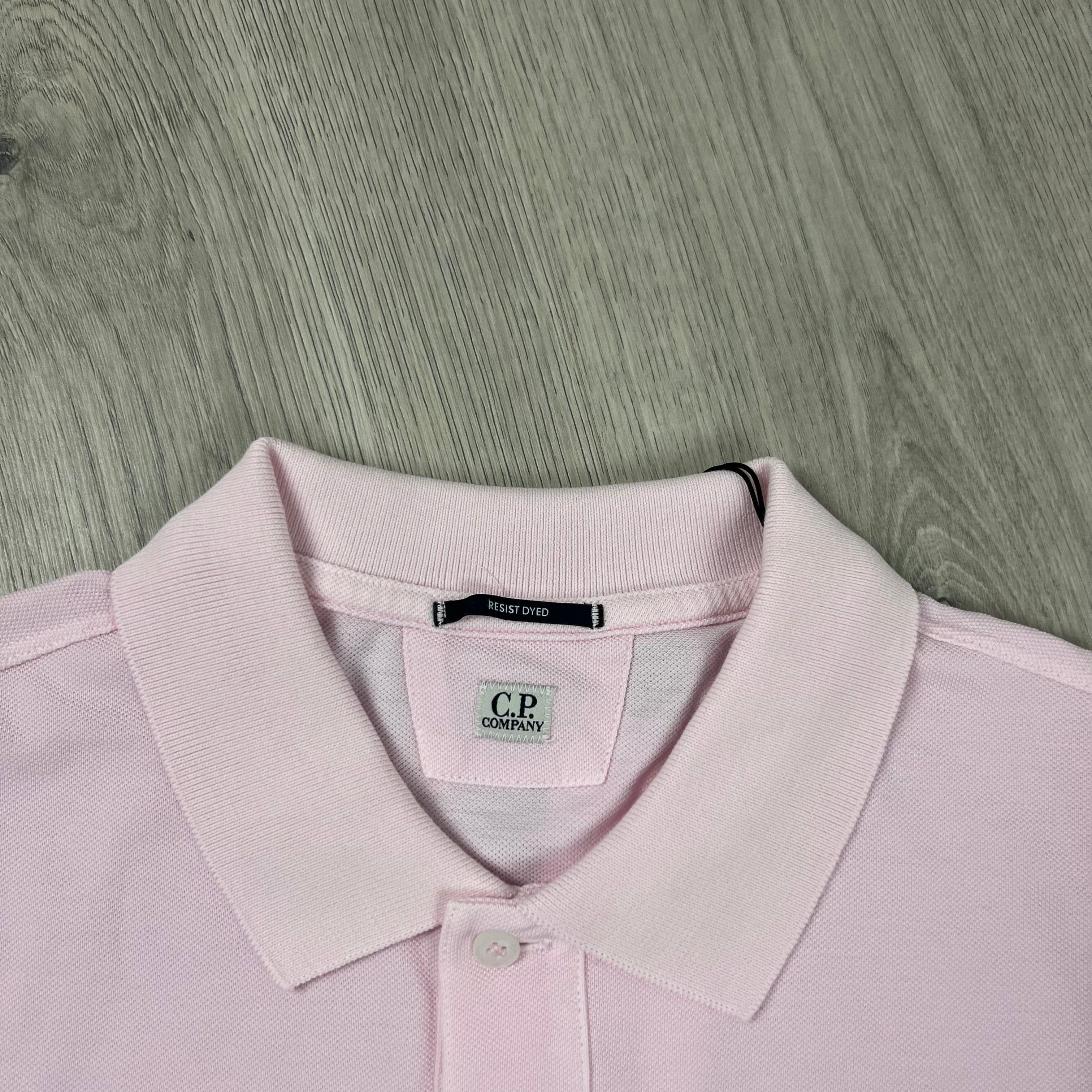 CP Company Piquet Polo Shirt - Pink -Usfansport