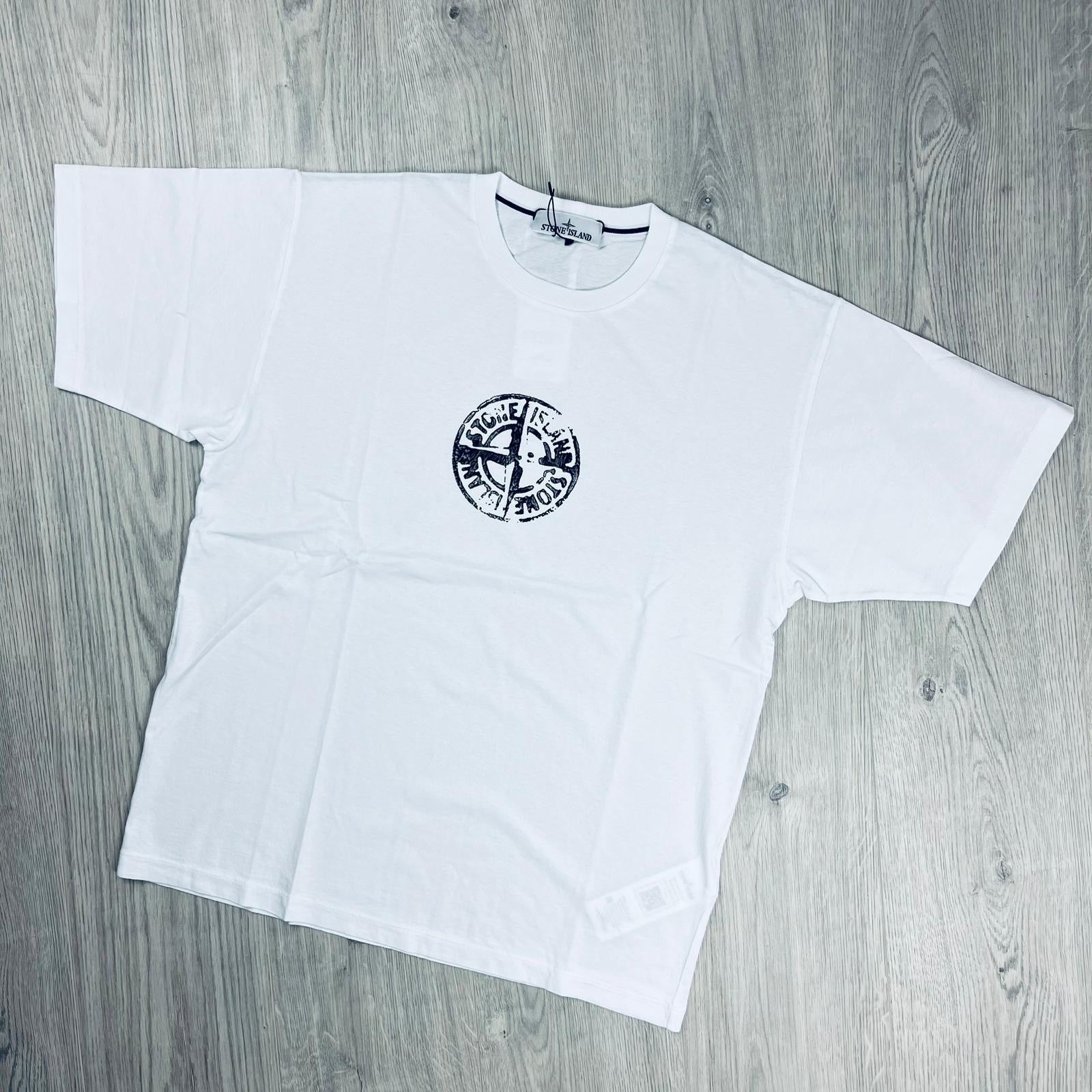 Stone Island Printed T-Shirt - White -Usfansport