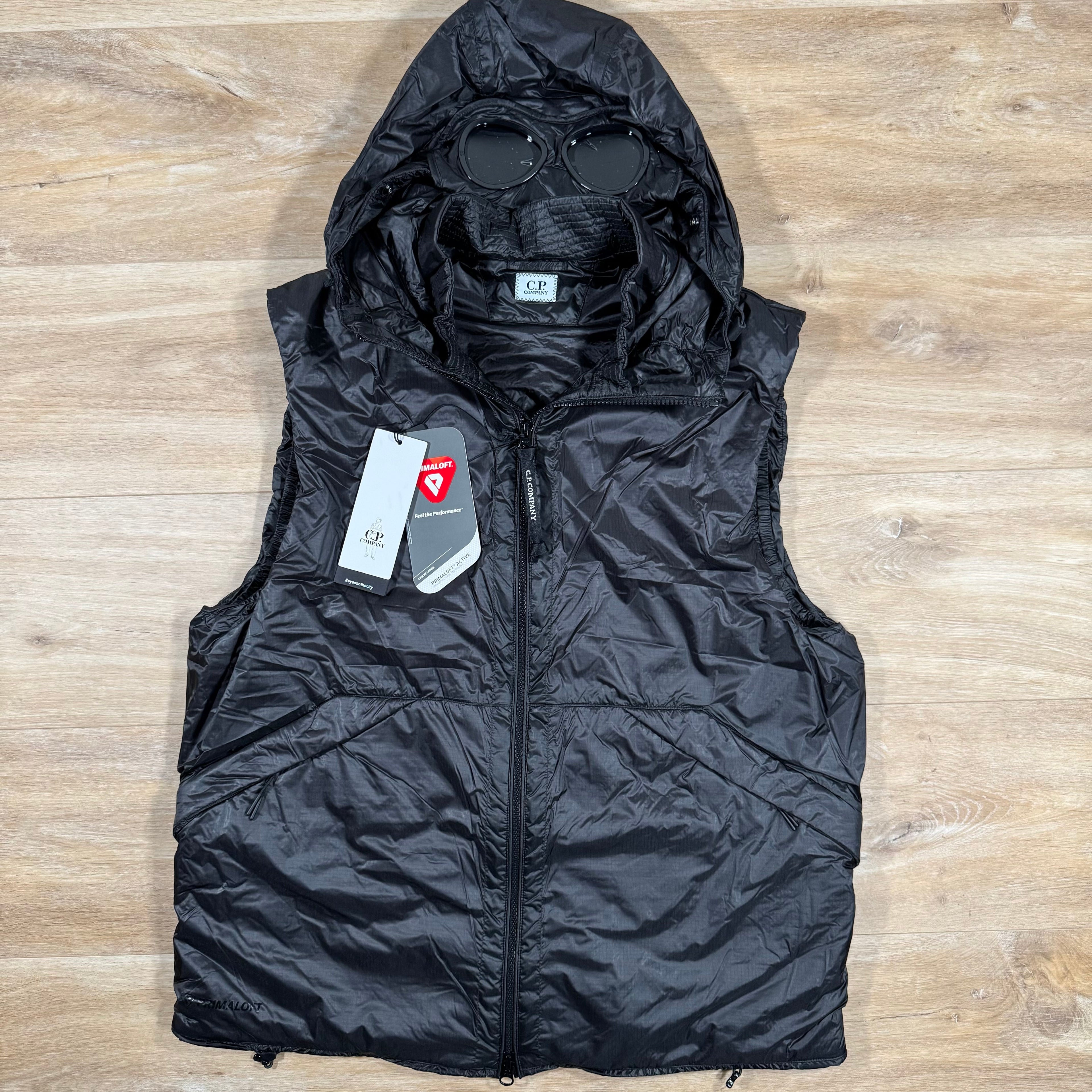 CP Company Nada Shell Goggle Vest in Black -Usfansport