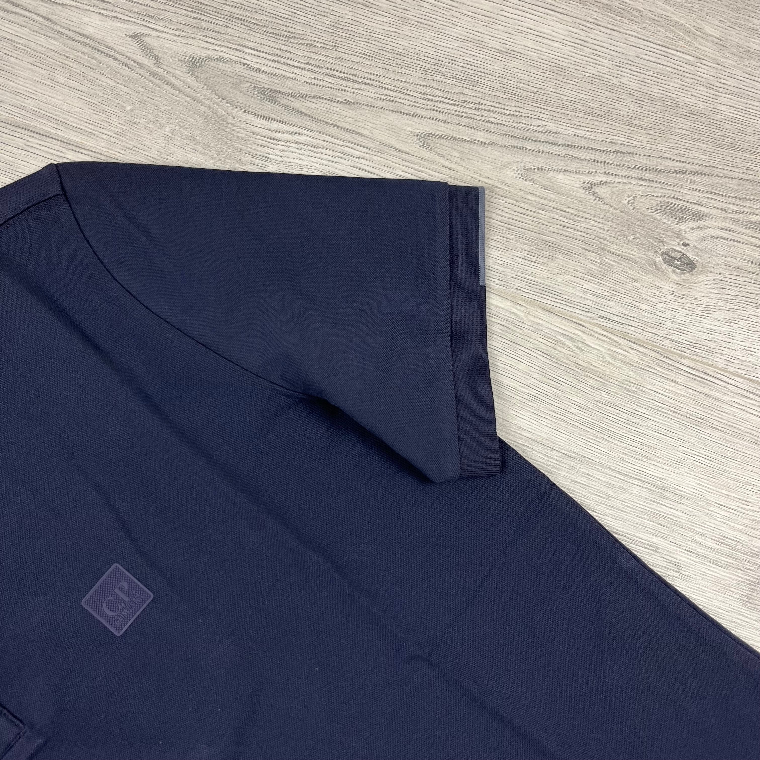 CP Company Metropolis Polo Shirt - Navy -Usfansport