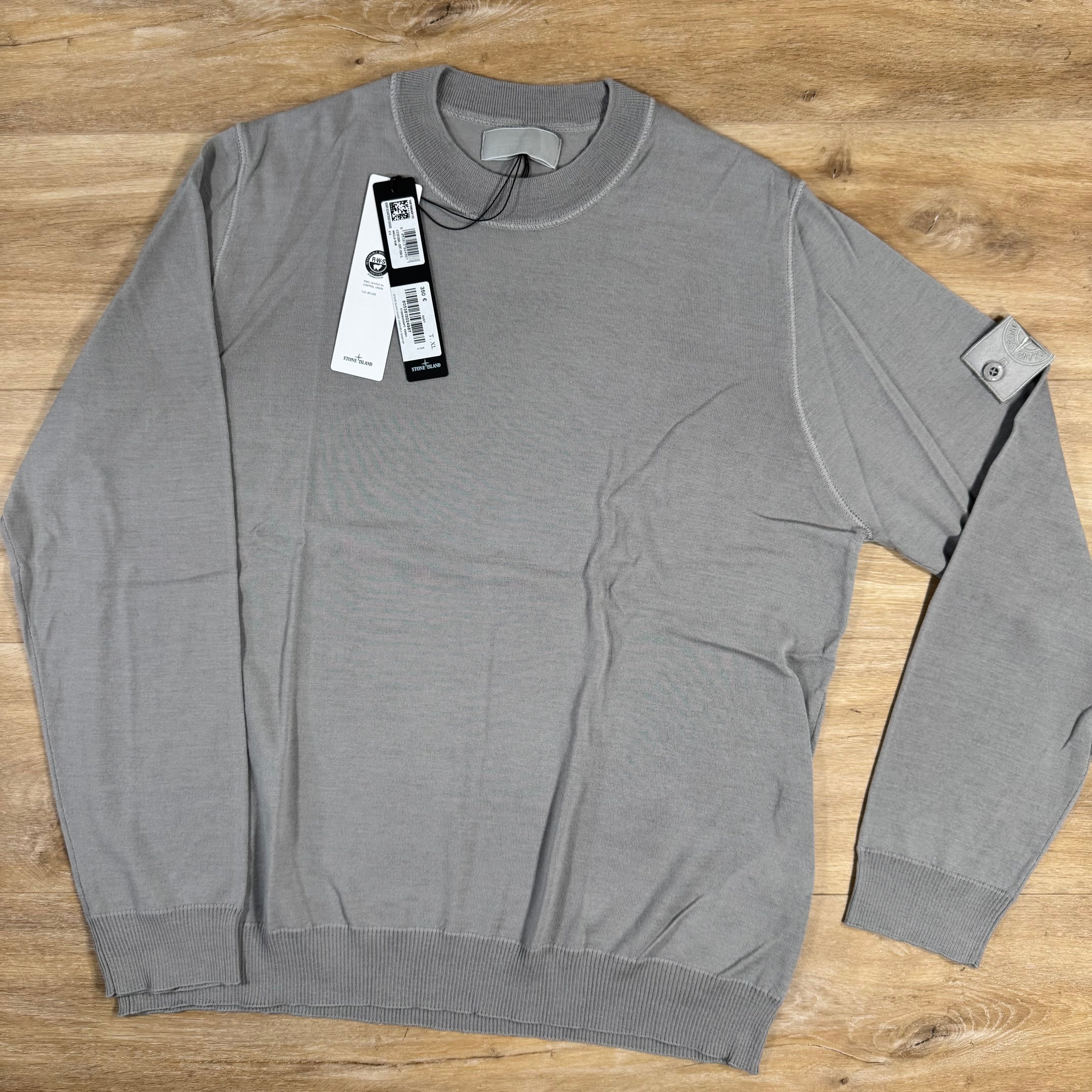 Stone Island Light Pure Wool Ghost Sweatshirt in Dust Grey -Usfansport