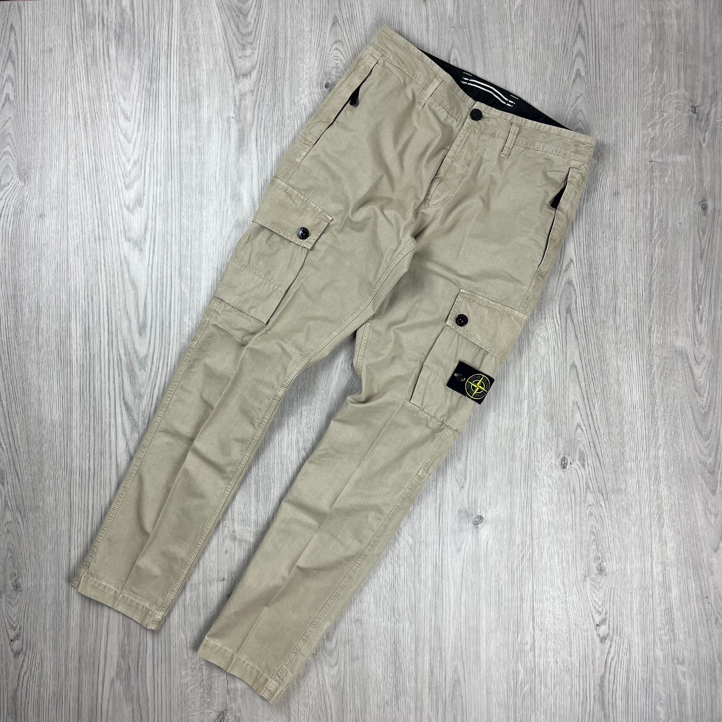 Stone Island Cargo Trousers - Sand -Usfansport