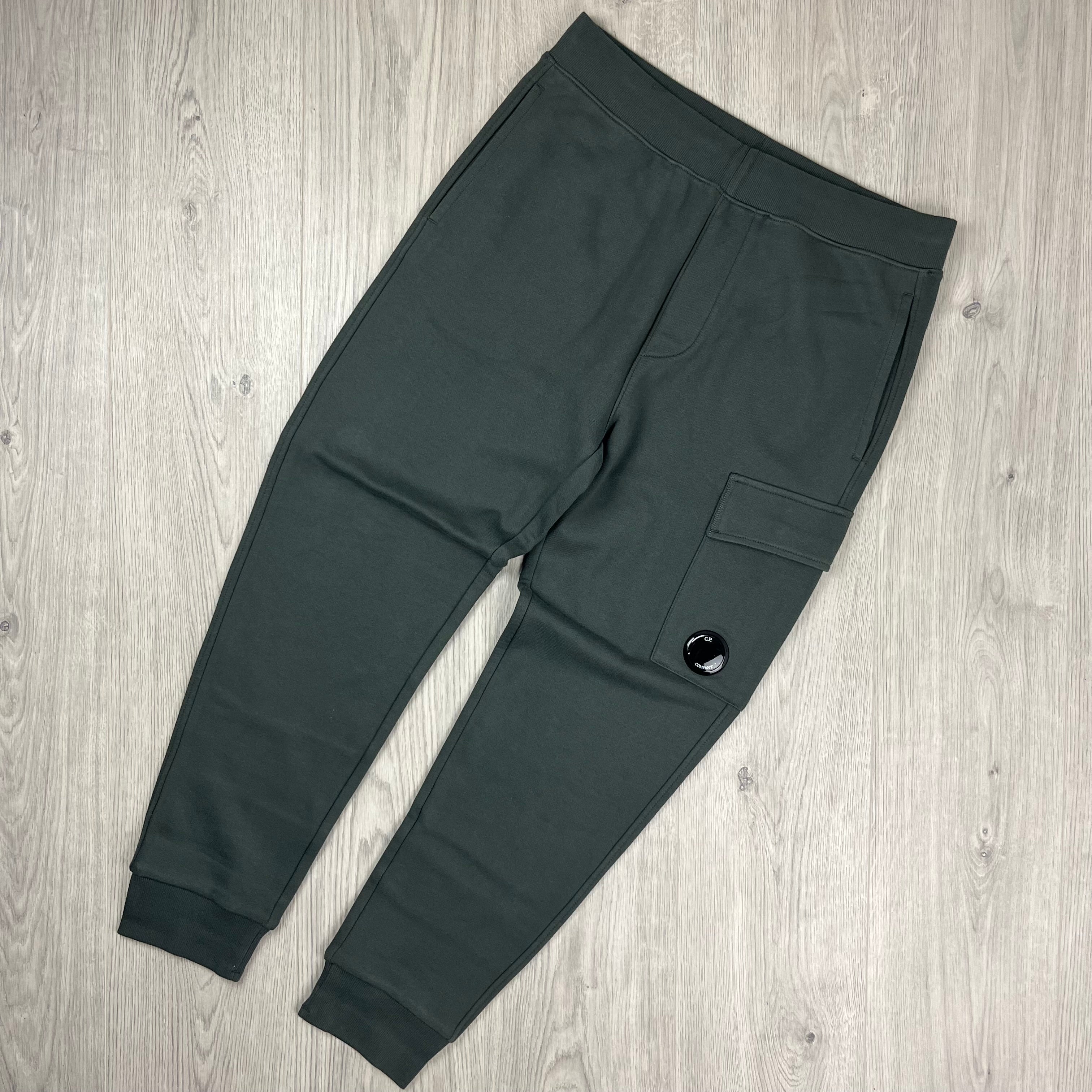 CP Company Raised Fleece Sweatpants - Dark Shadow -Usfansport